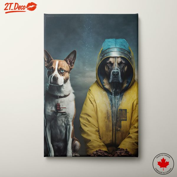 Stylized Dogs in Artistic Interpretations