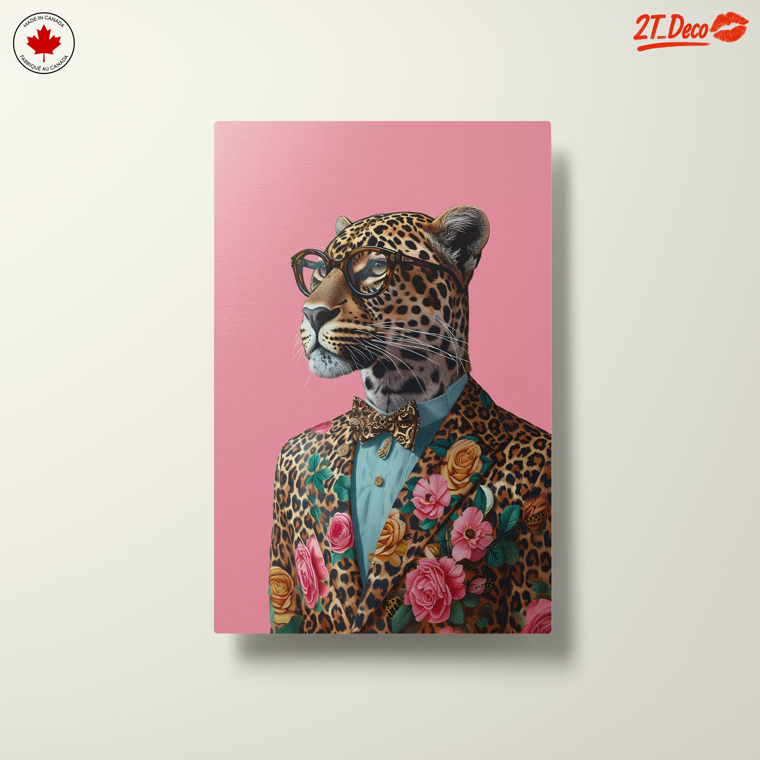 Stylized Leopard in Floral Suit - Image 10