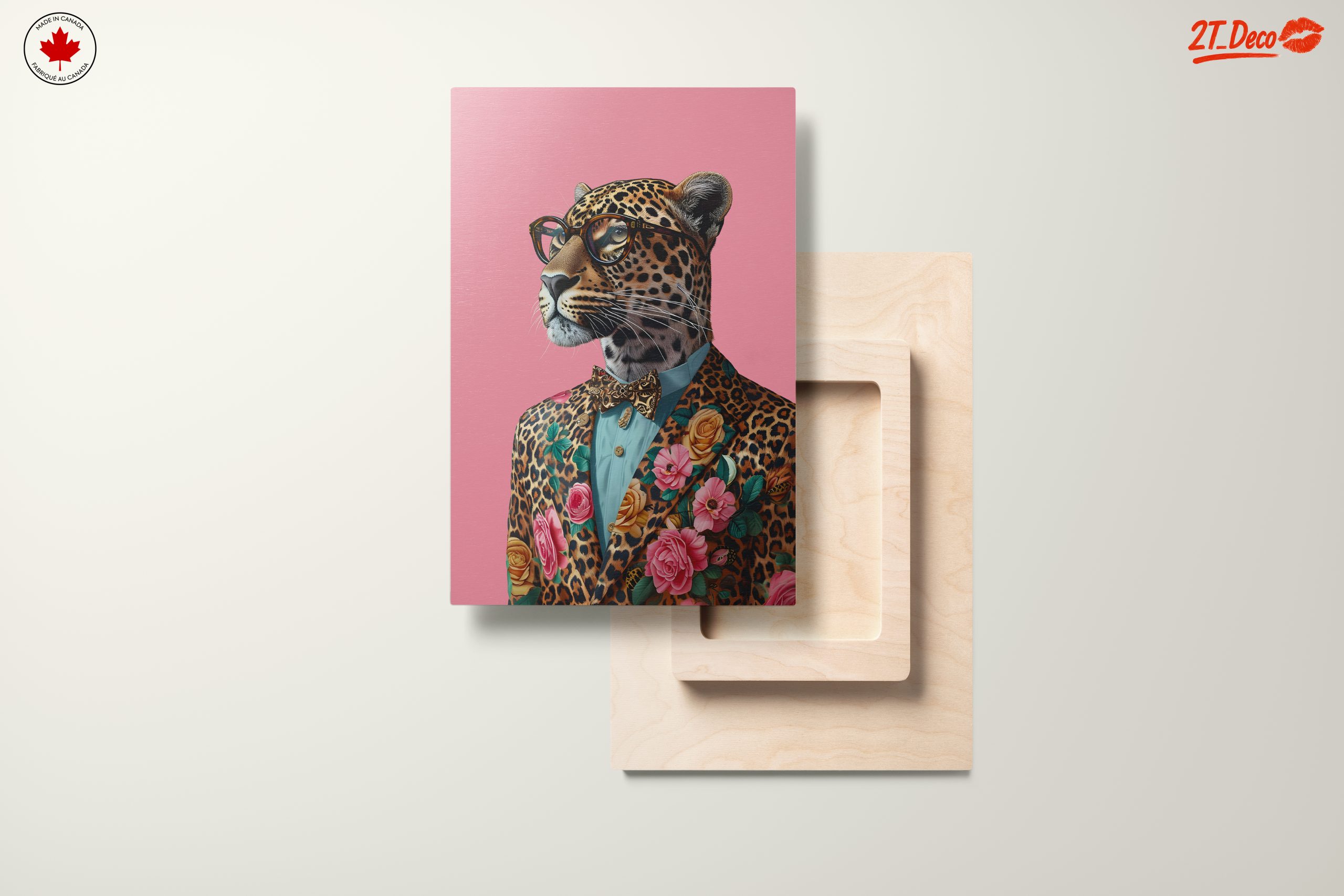 Stylized Leopard in Floral Suit - Image 11