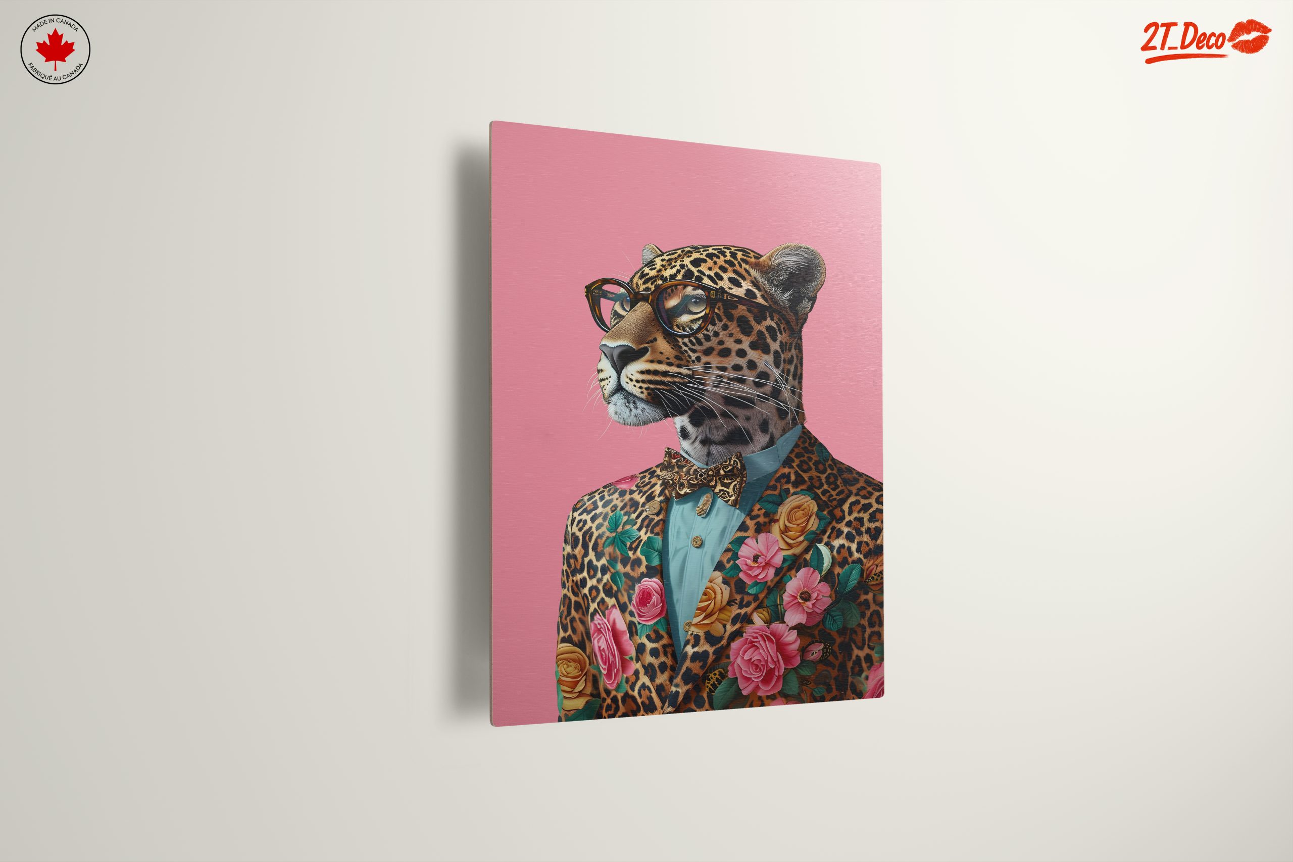 Stylized Leopard in Floral Suit - Image 13