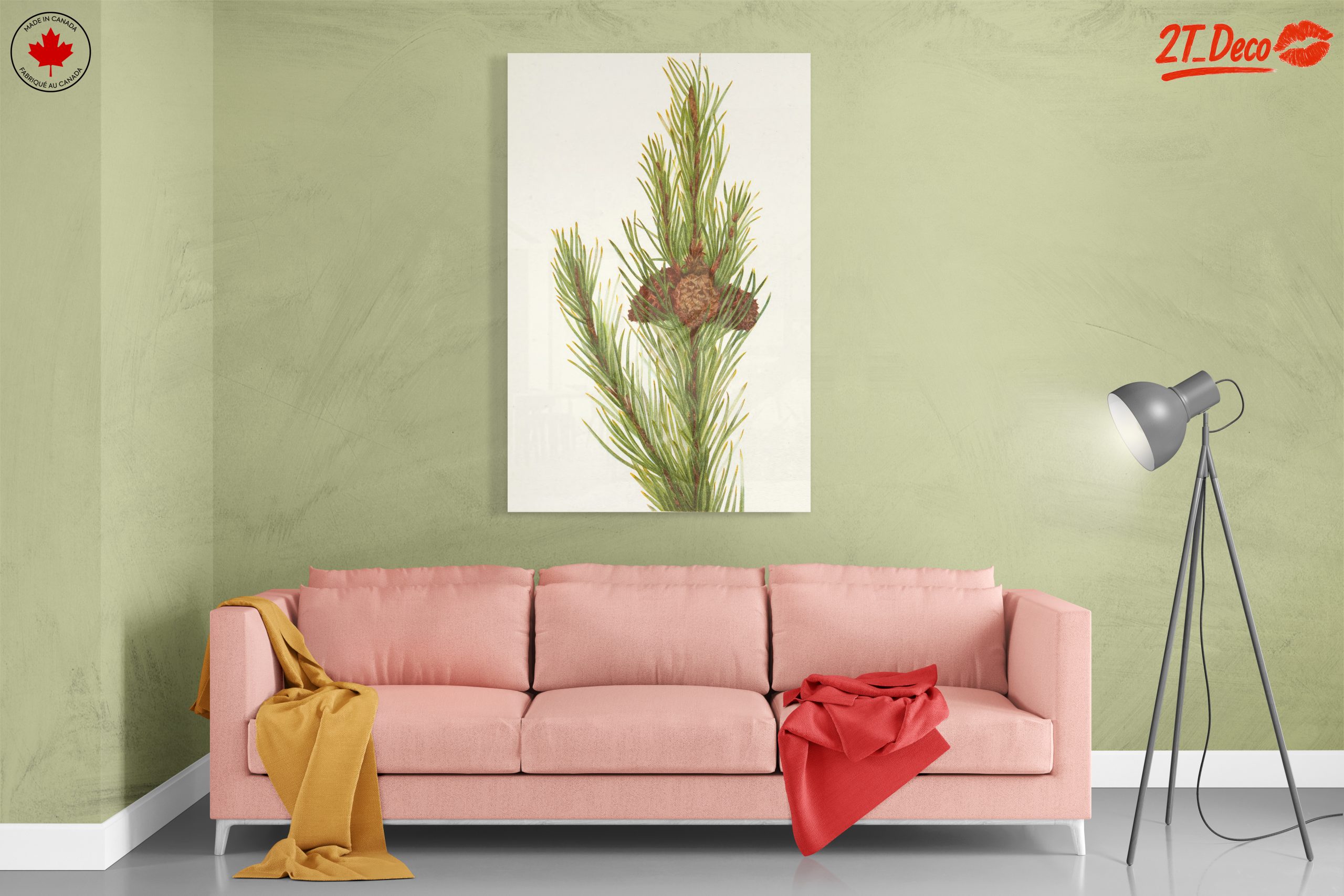 Detailed Botanical Illustration of Pine - Image 7