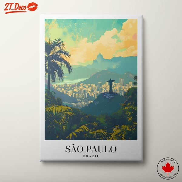 Stylized São Paulo City View