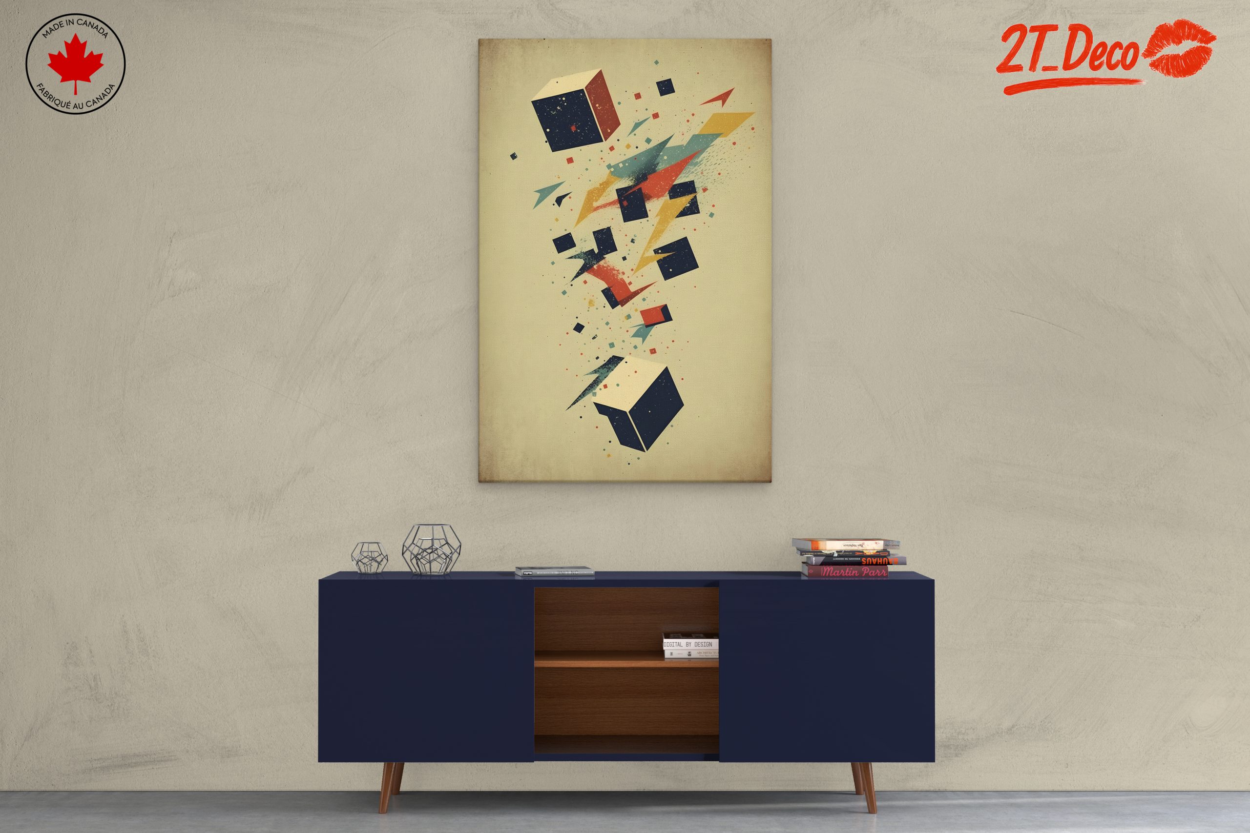 Vibrant Dynamic Abstract Art Composition 6 - Image 3