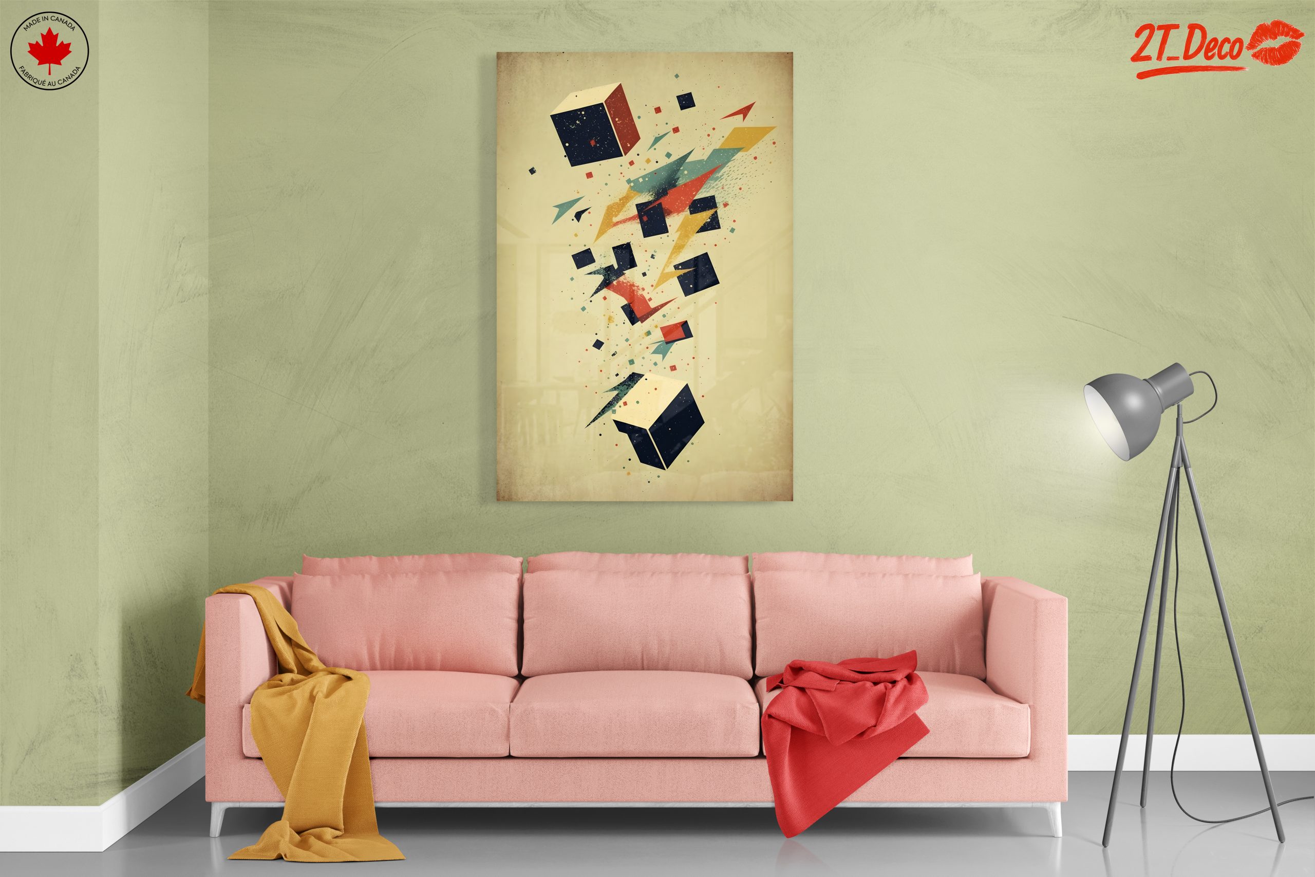 Vibrant Dynamic Abstract Art Composition 6 - Image 7