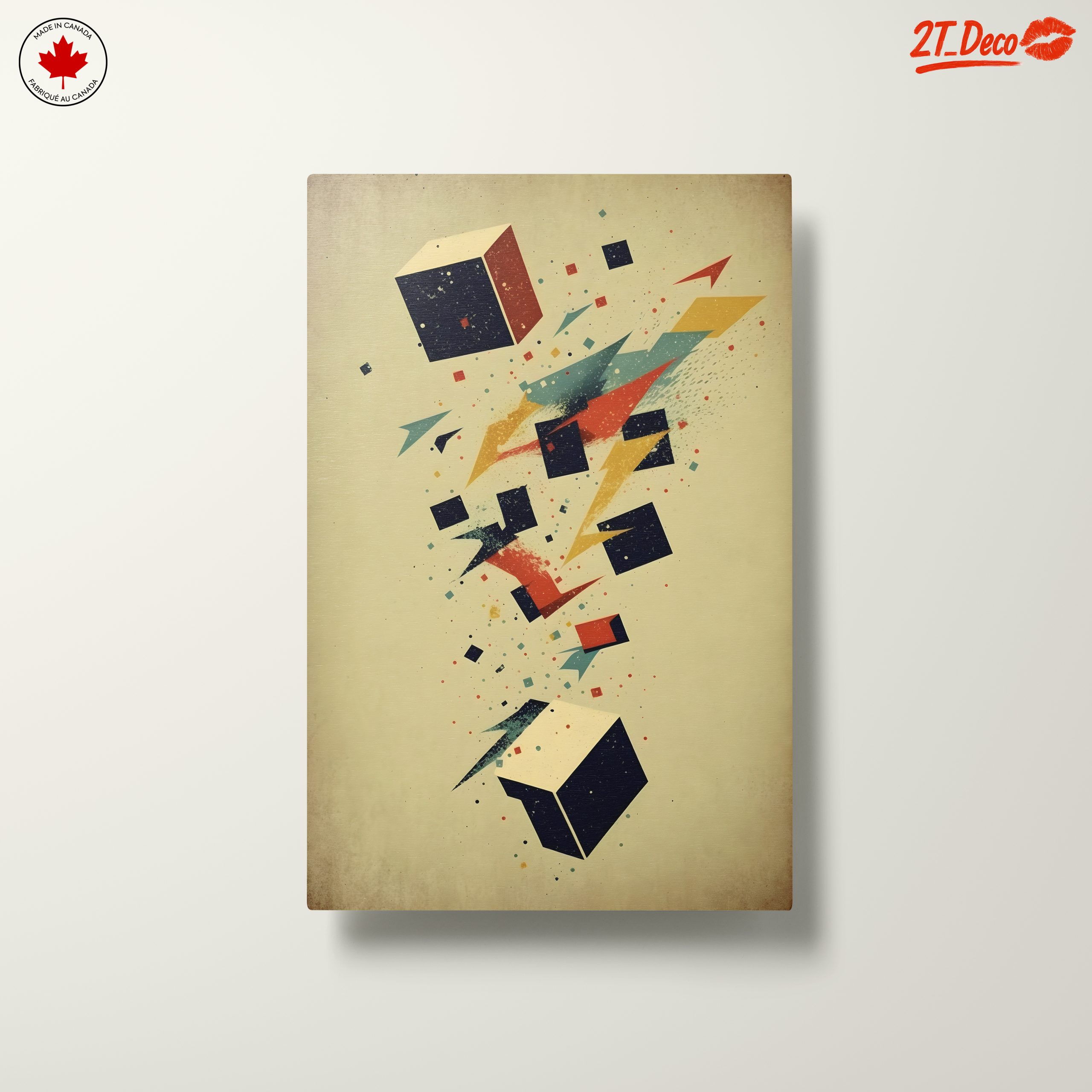 Vibrant Dynamic Abstract Art Composition 6 - Image 10