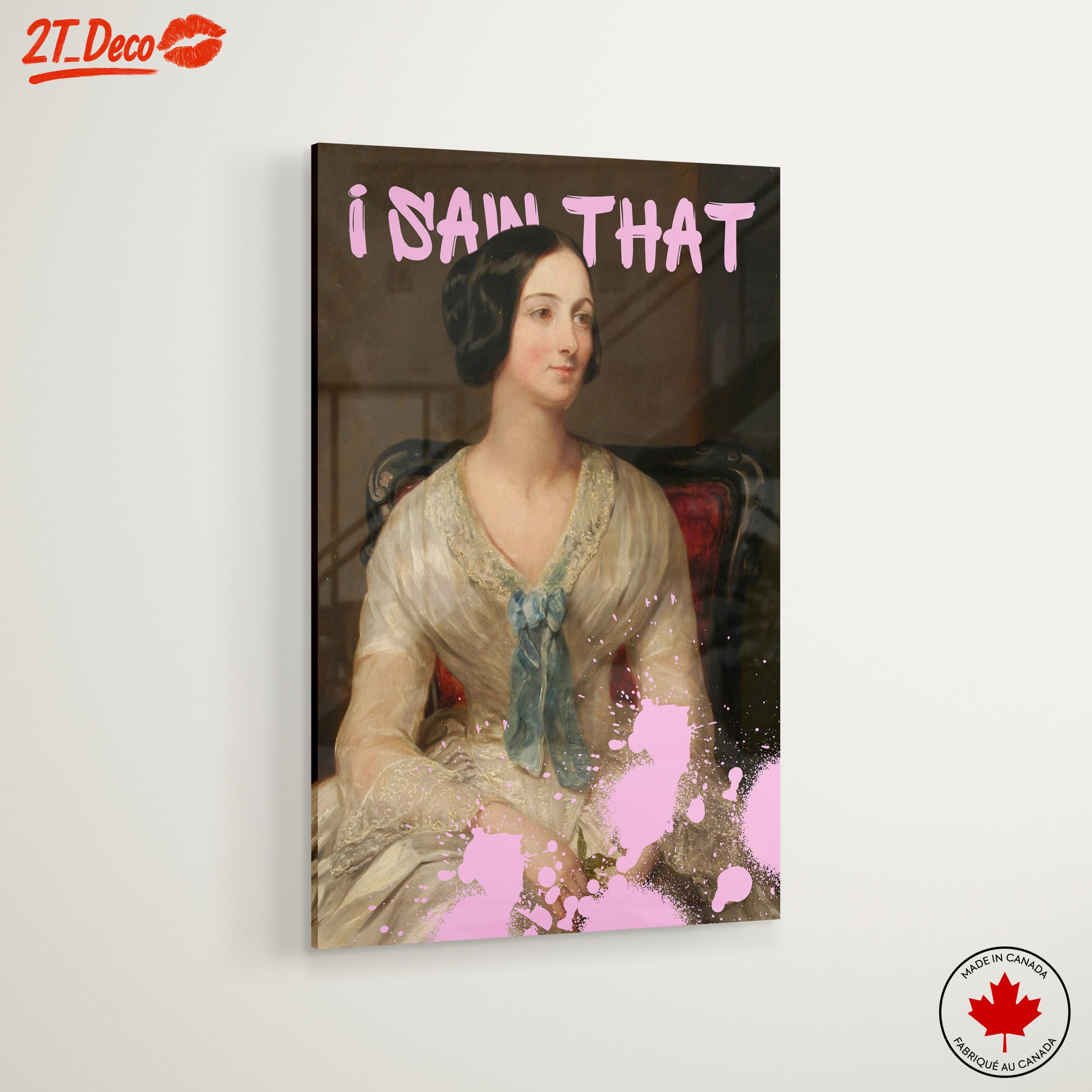 Modern Portrait with Playful Text and Colorful Splash - Image 6