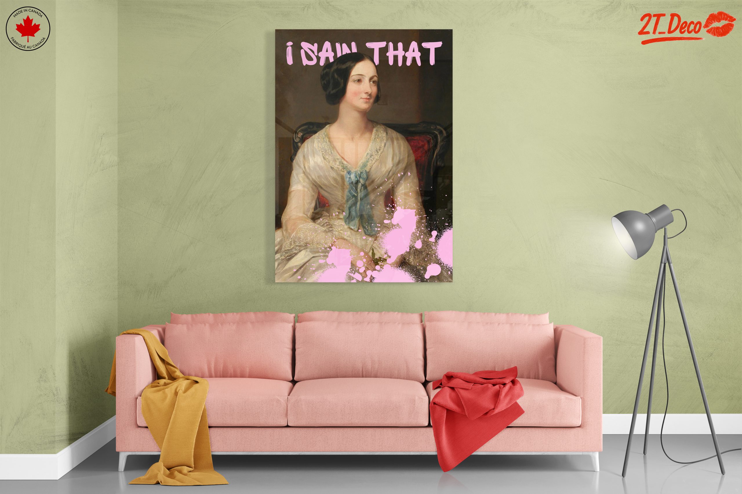 Modern Portrait with Playful Text and Colorful Splash - Image 7