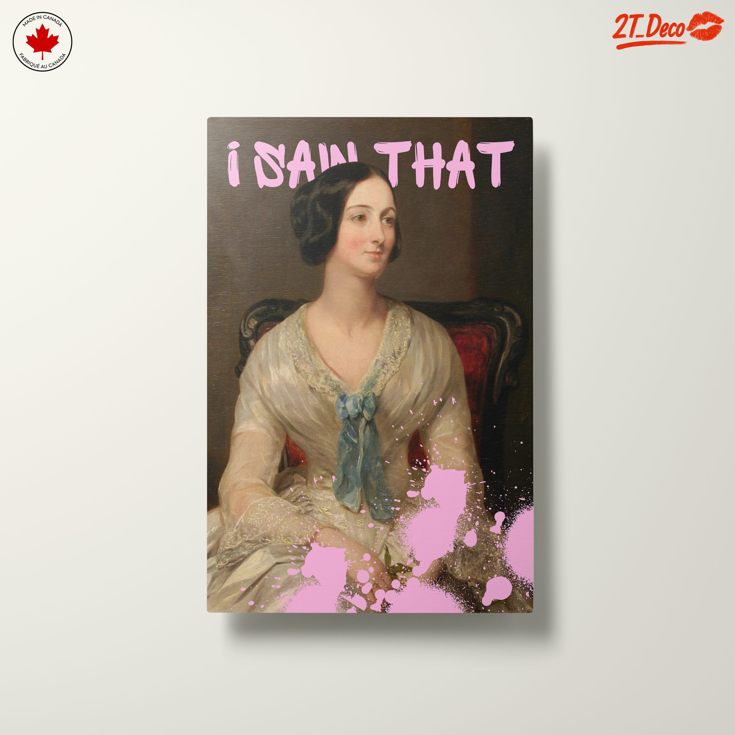 Modern Portrait with Playful Text and Colorful Splash - Image 10