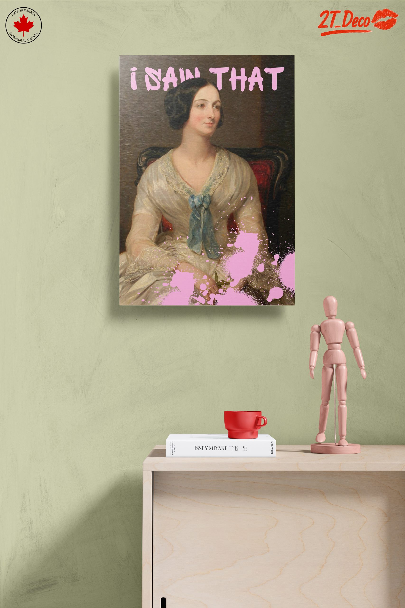 Modern Portrait with Playful Text and Colorful Splash - Image 14