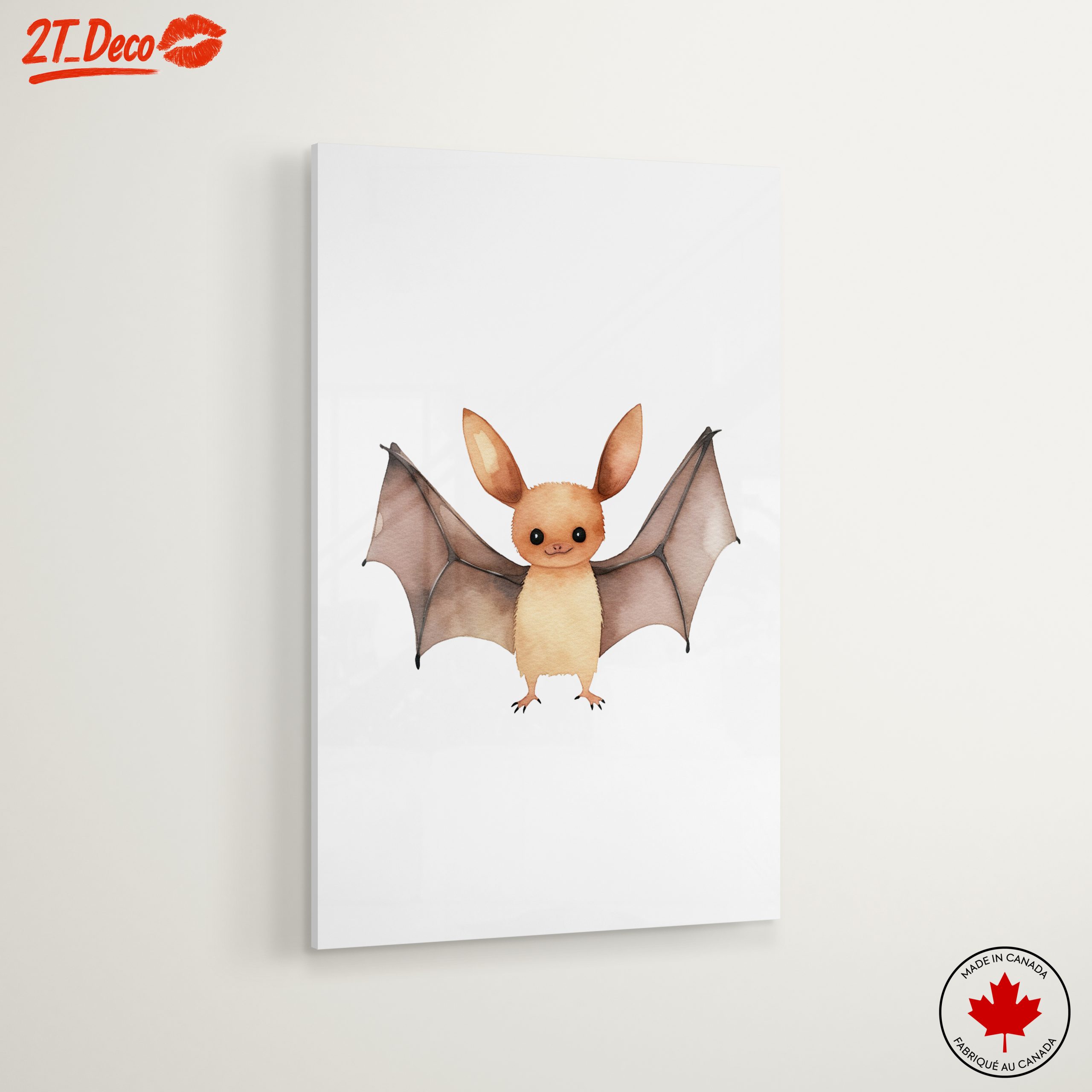 Cute Watercolor Bat Illustration - Image 6