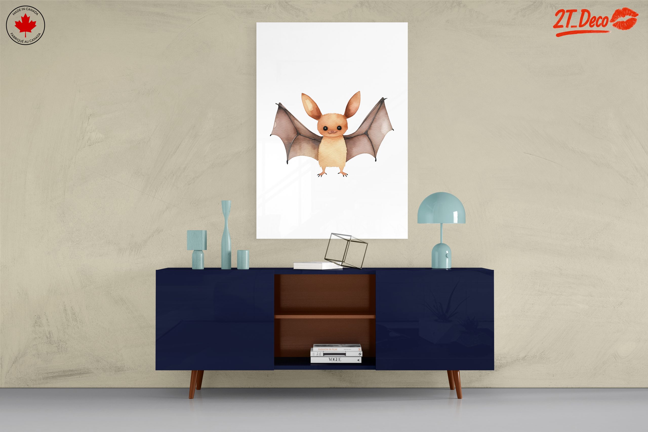 Cute Watercolor Bat Illustration - Image 8
