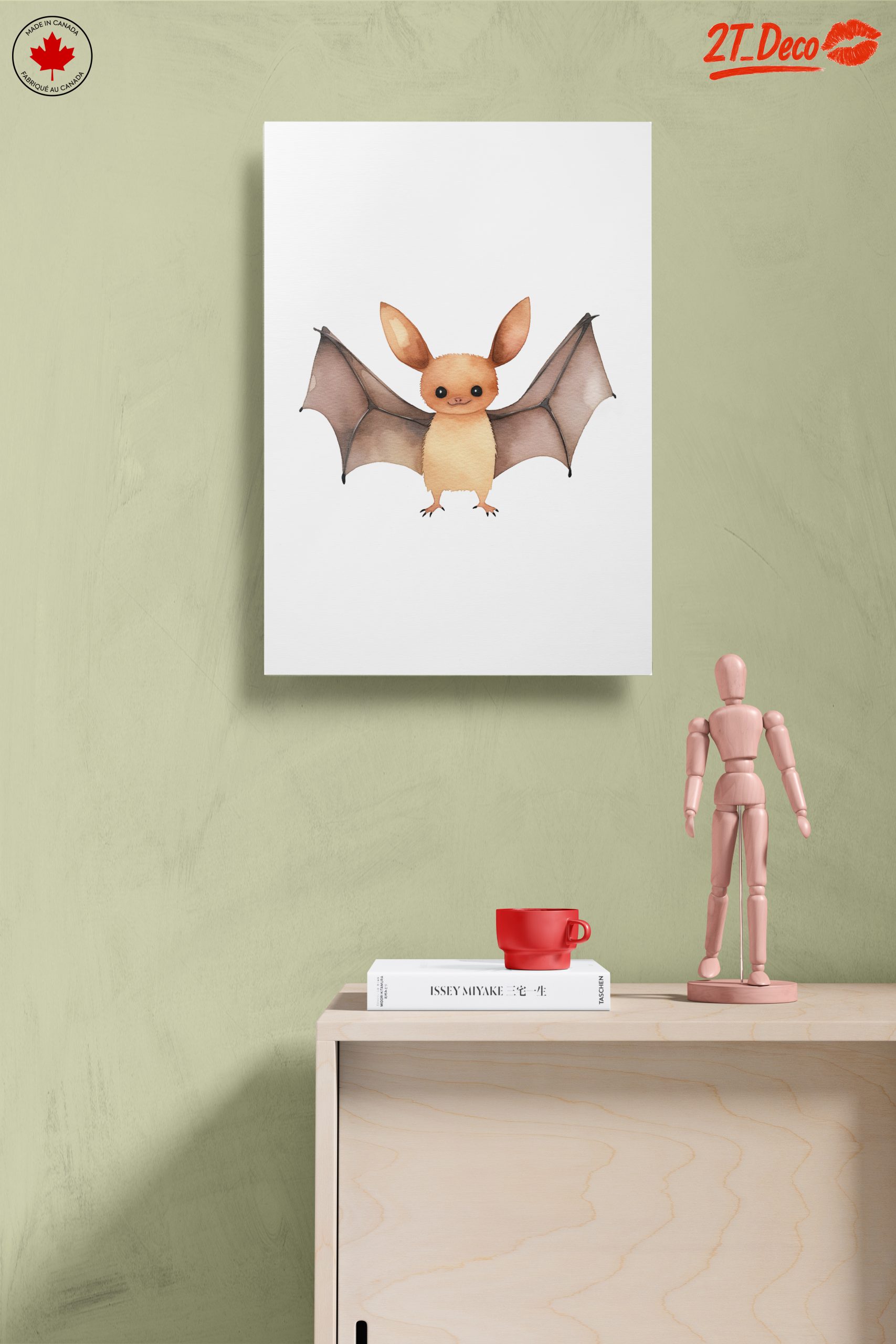Cute Watercolor Bat Illustration - Image 14