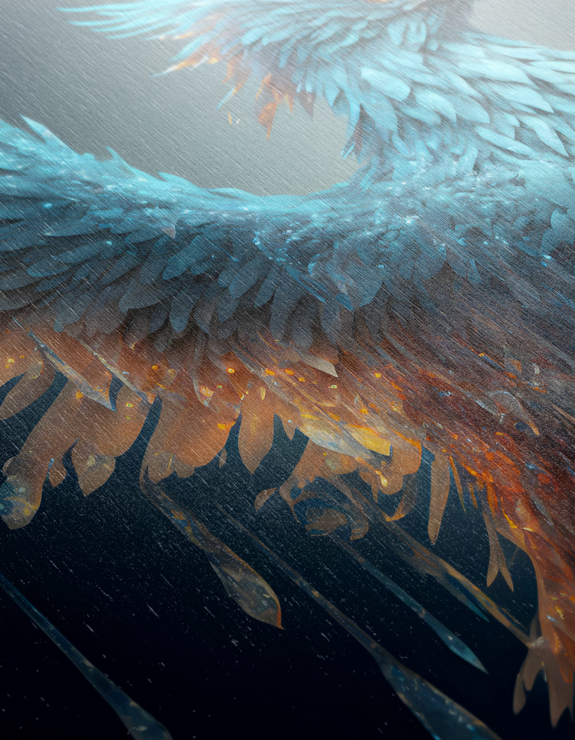 Stunning Fantasy Creature with Blue Feathers - Image 12