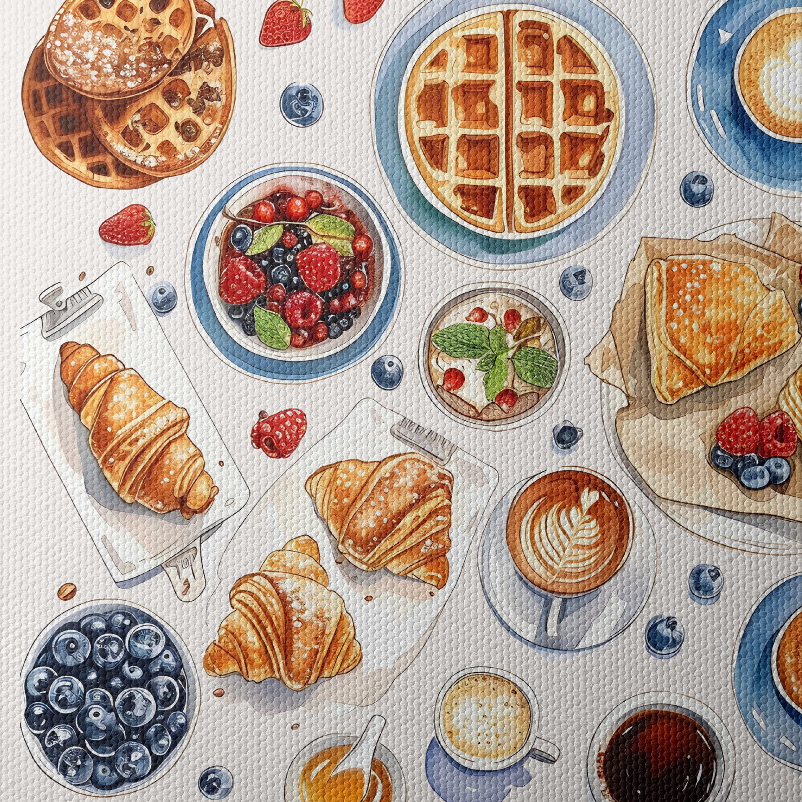 Colorful Abstract Breakfast Food Art - Image 4
