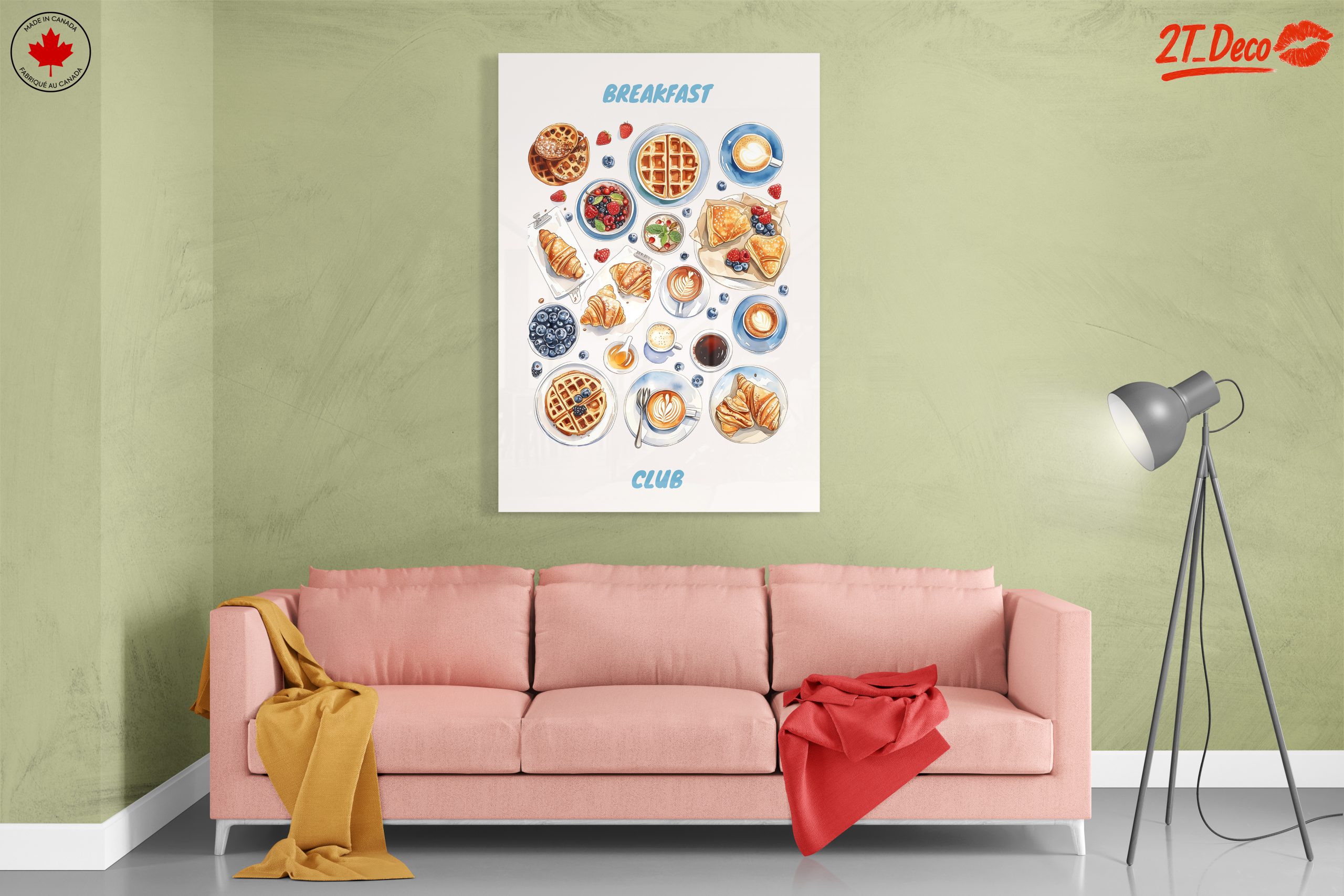 Colorful Abstract Breakfast Food Art - Image 7