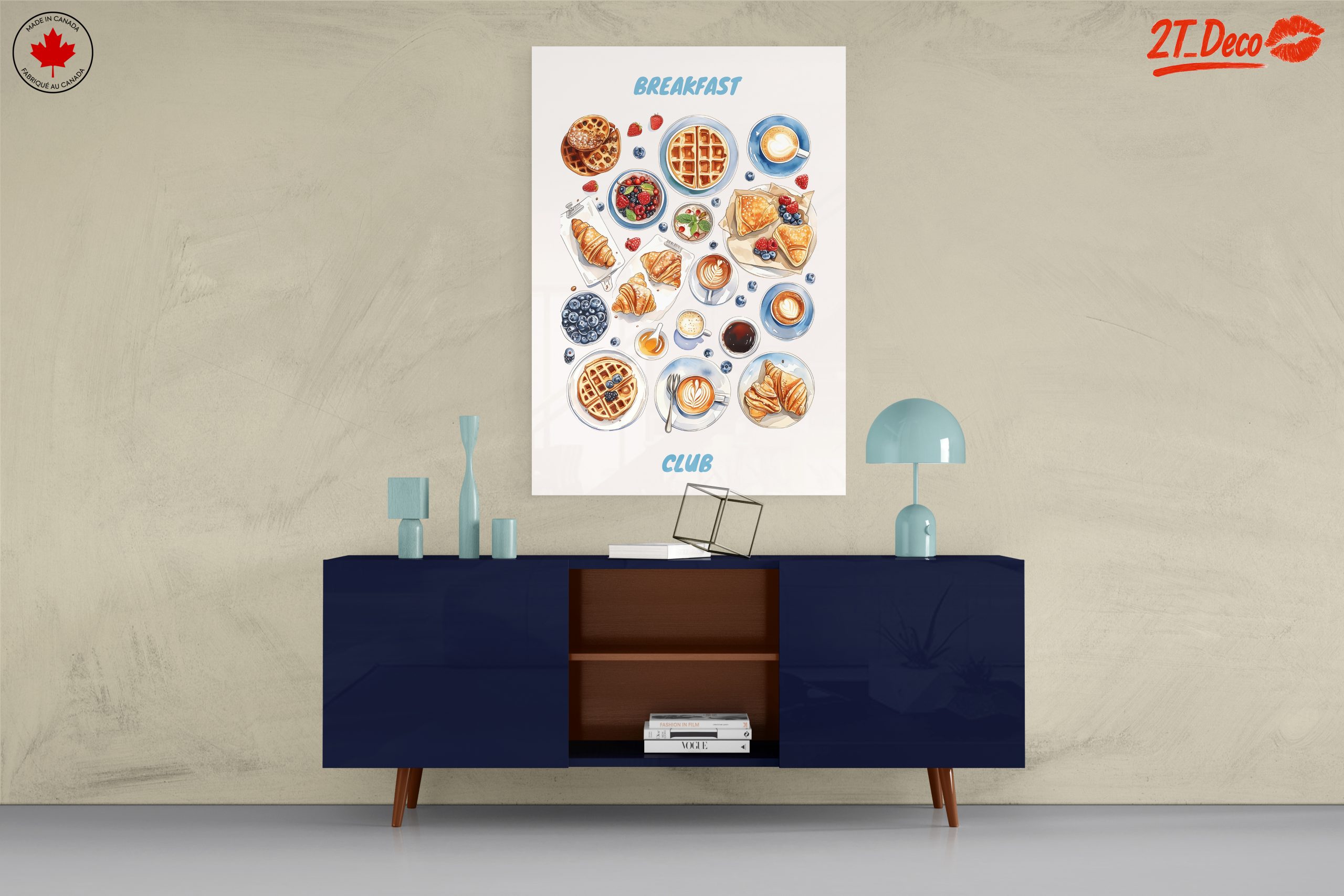 Colorful Abstract Breakfast Food Art - Image 8