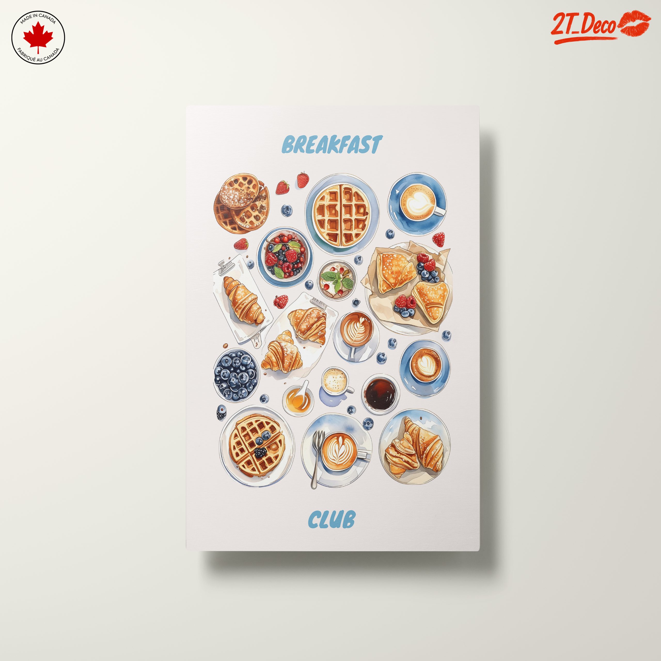 Colorful Abstract Breakfast Food Art - Image 10