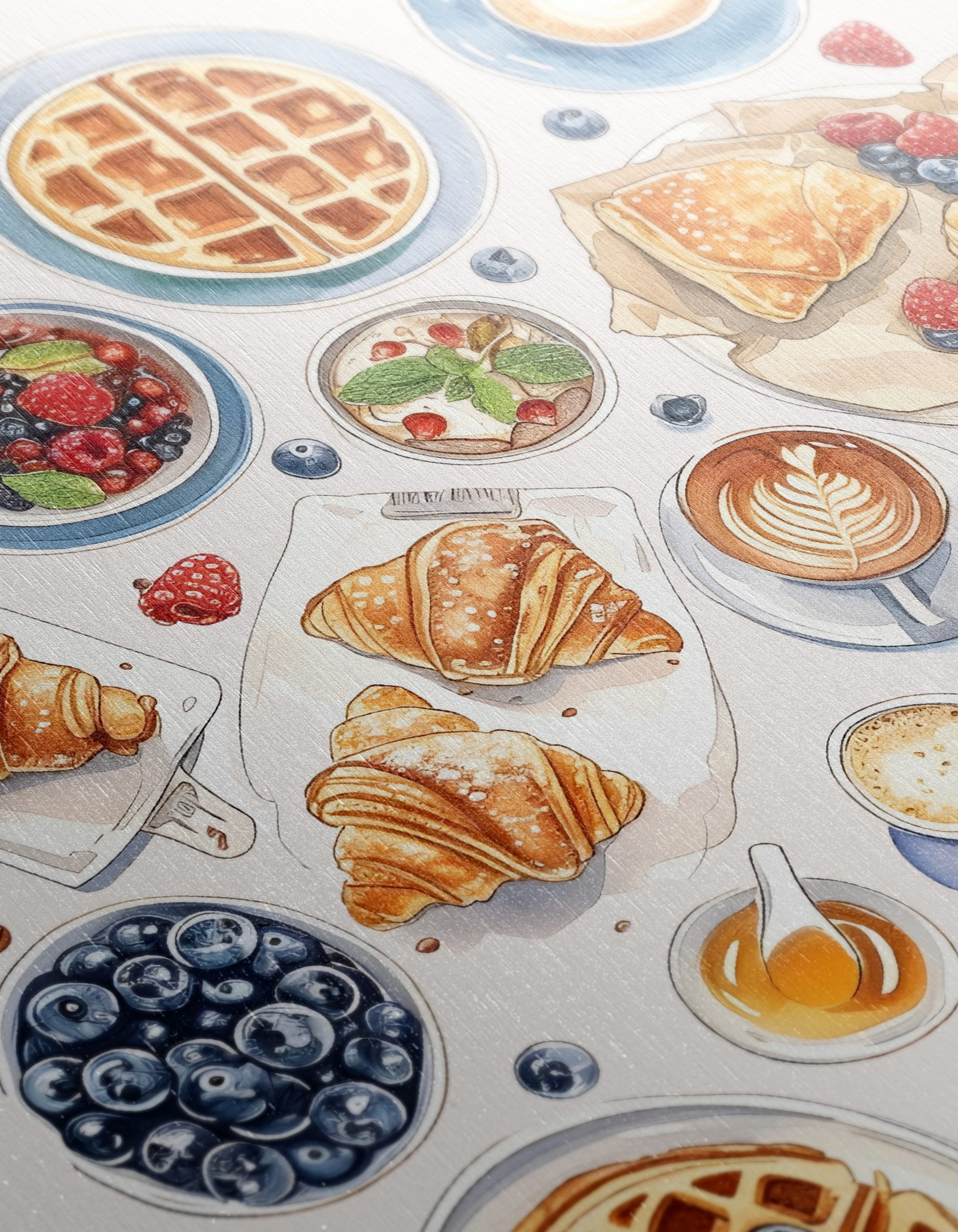 Colorful Abstract Breakfast Food Art - Image 12