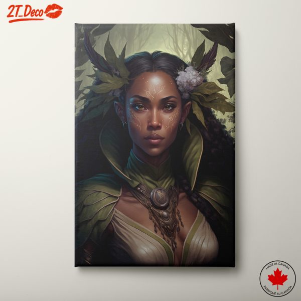 Mystical Fantasy Character with Nature Elements