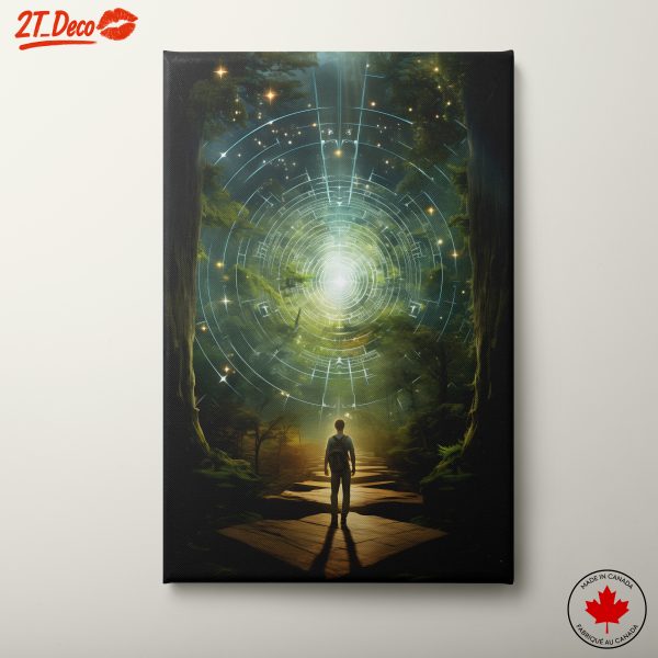 Mystical Journey Through a Celestial Forest