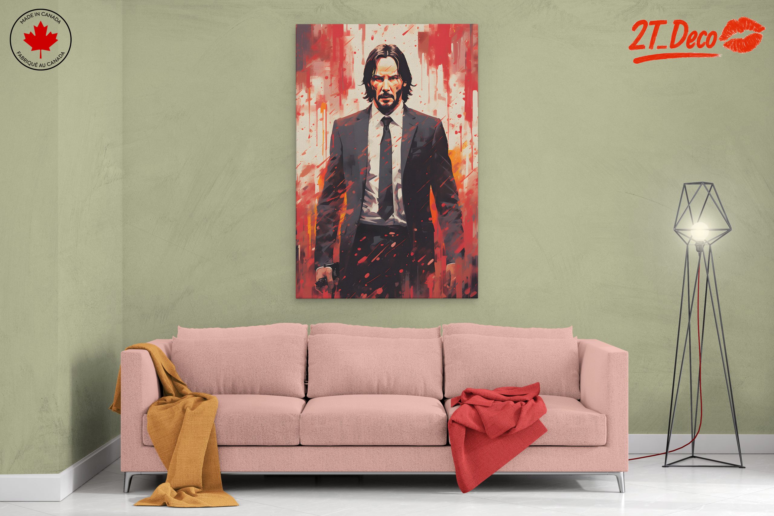 Intense Action Character Wall Art - Image 2