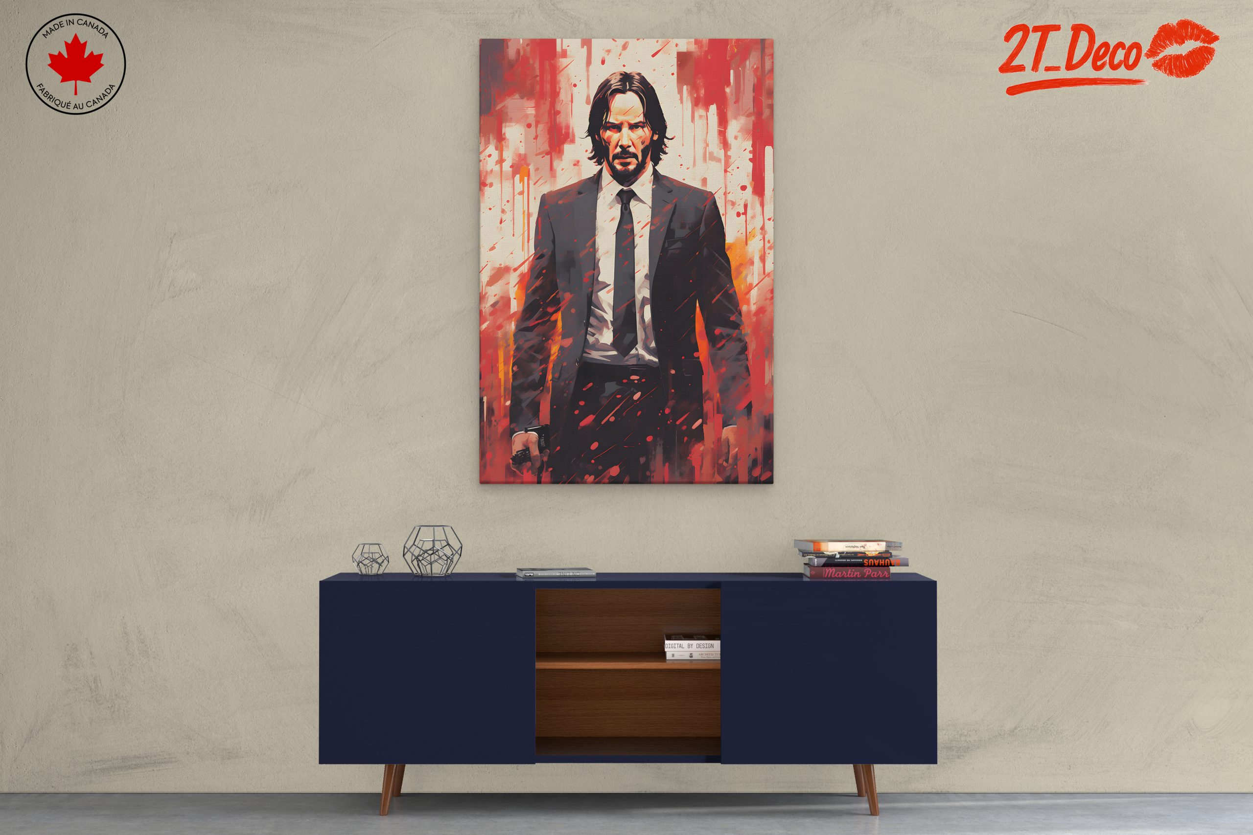 Intense Action Character Wall Art - Image 3