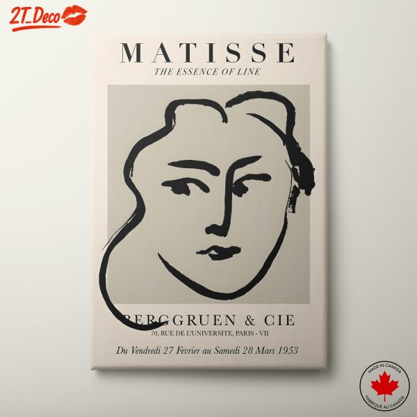 Modern Portrait Inspired by Matisse's Line Art