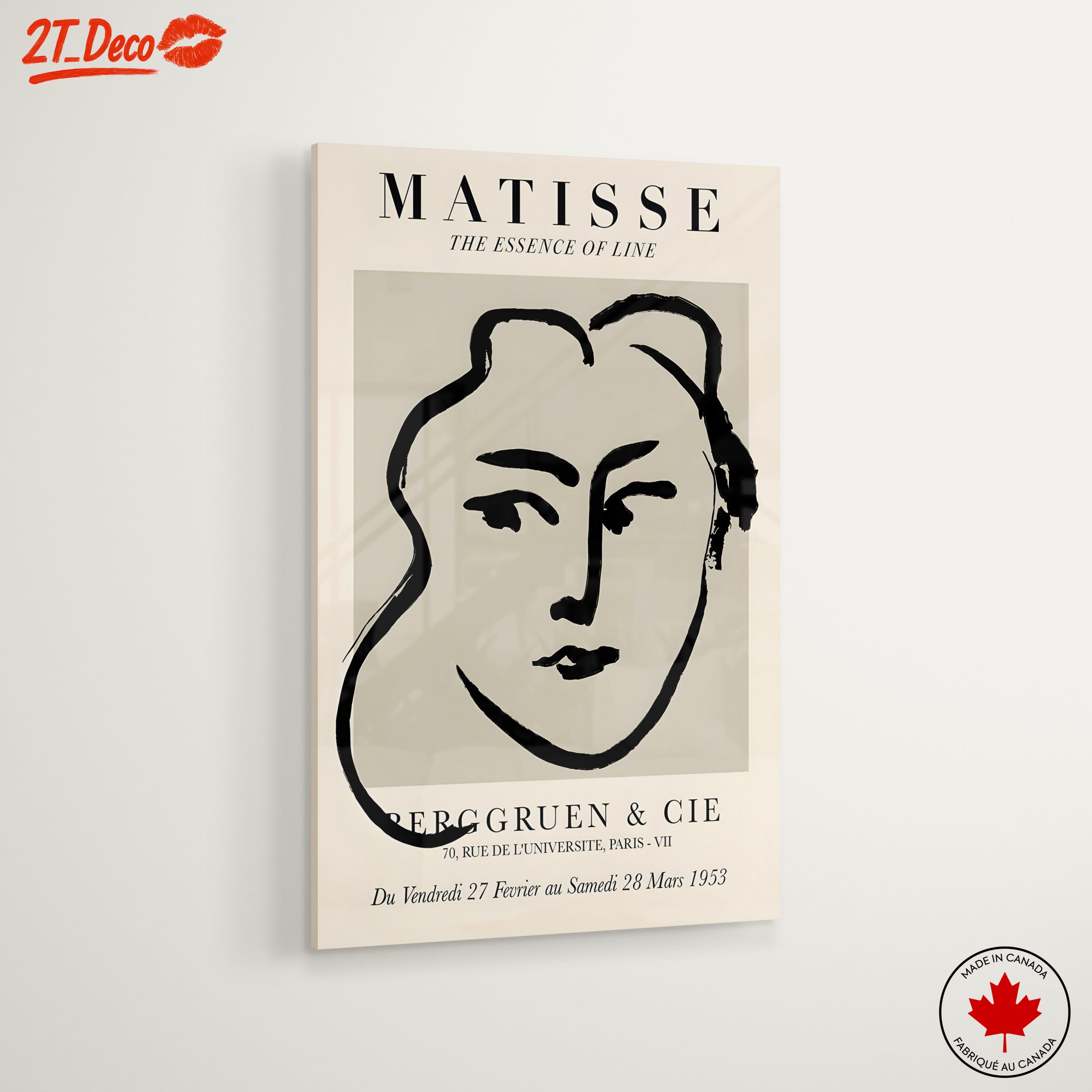 Modern Portrait Inspired by Matisse's Line Art - Image 6