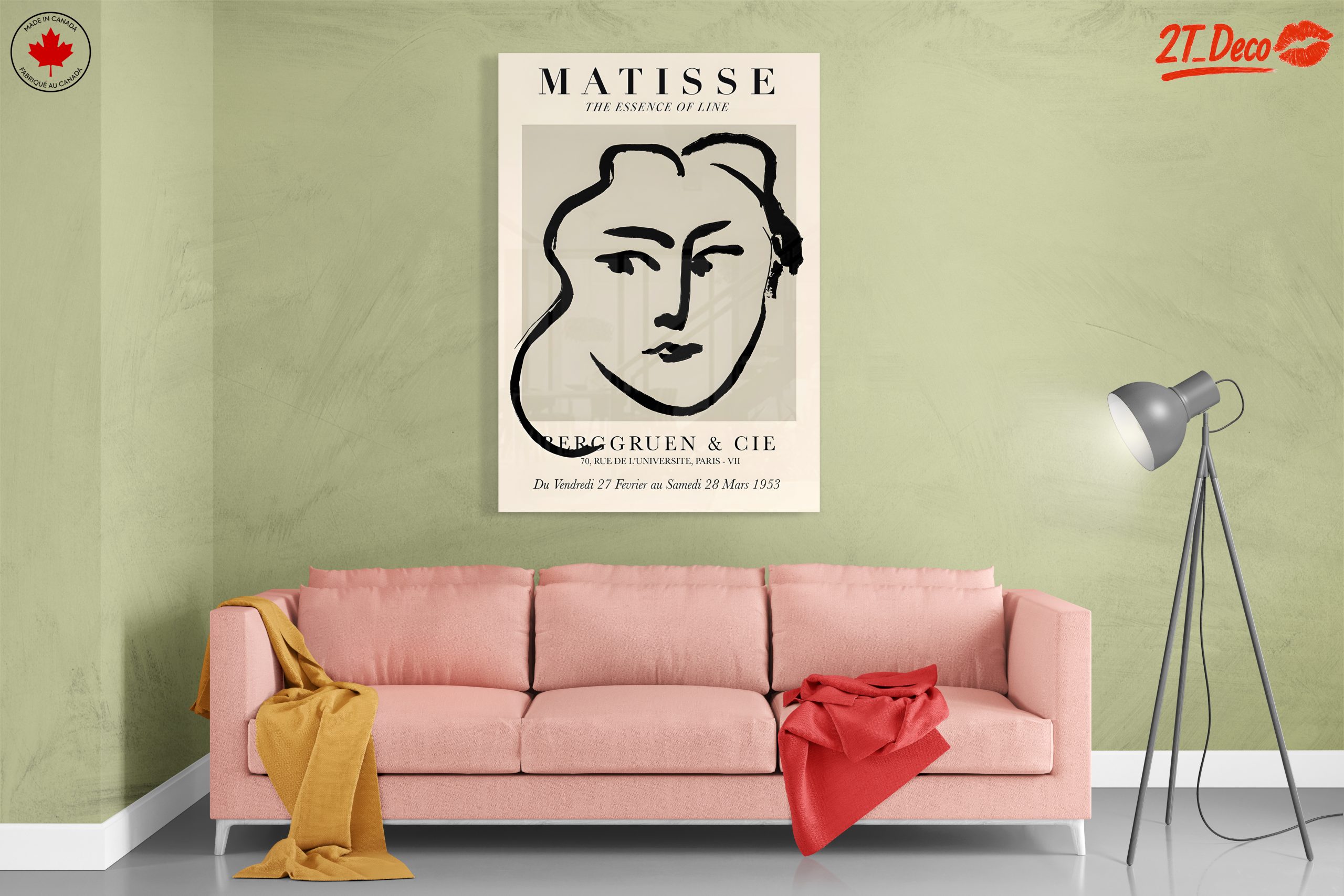Modern Portrait Inspired by Matisse's Line Art - Image 7
