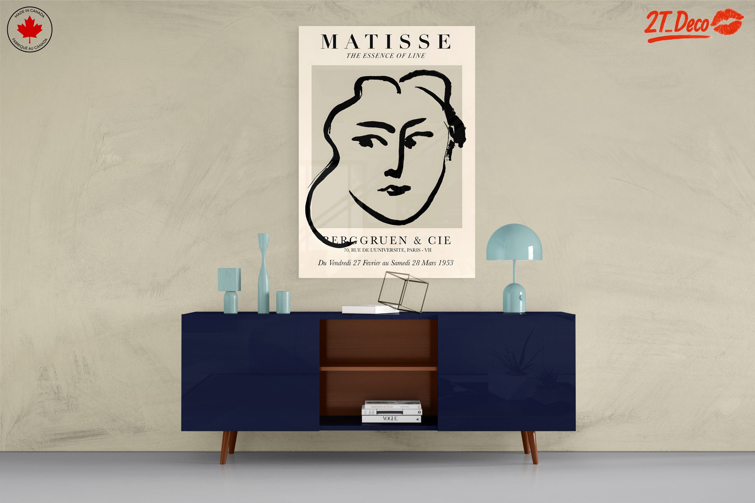 Modern Portrait Inspired by Matisse's Line Art - Image 8