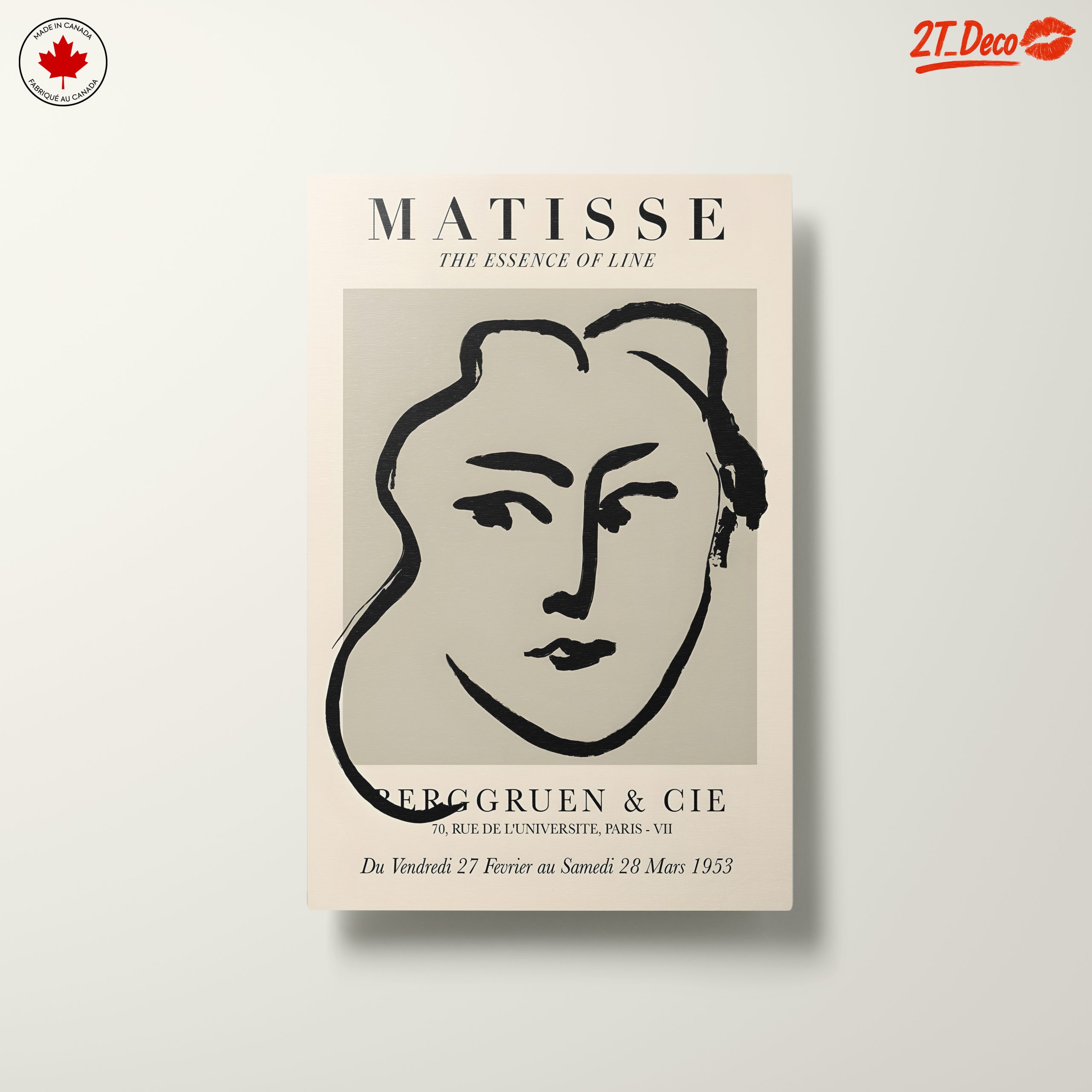 Modern Portrait Inspired by Matisse's Line Art - Image 10
