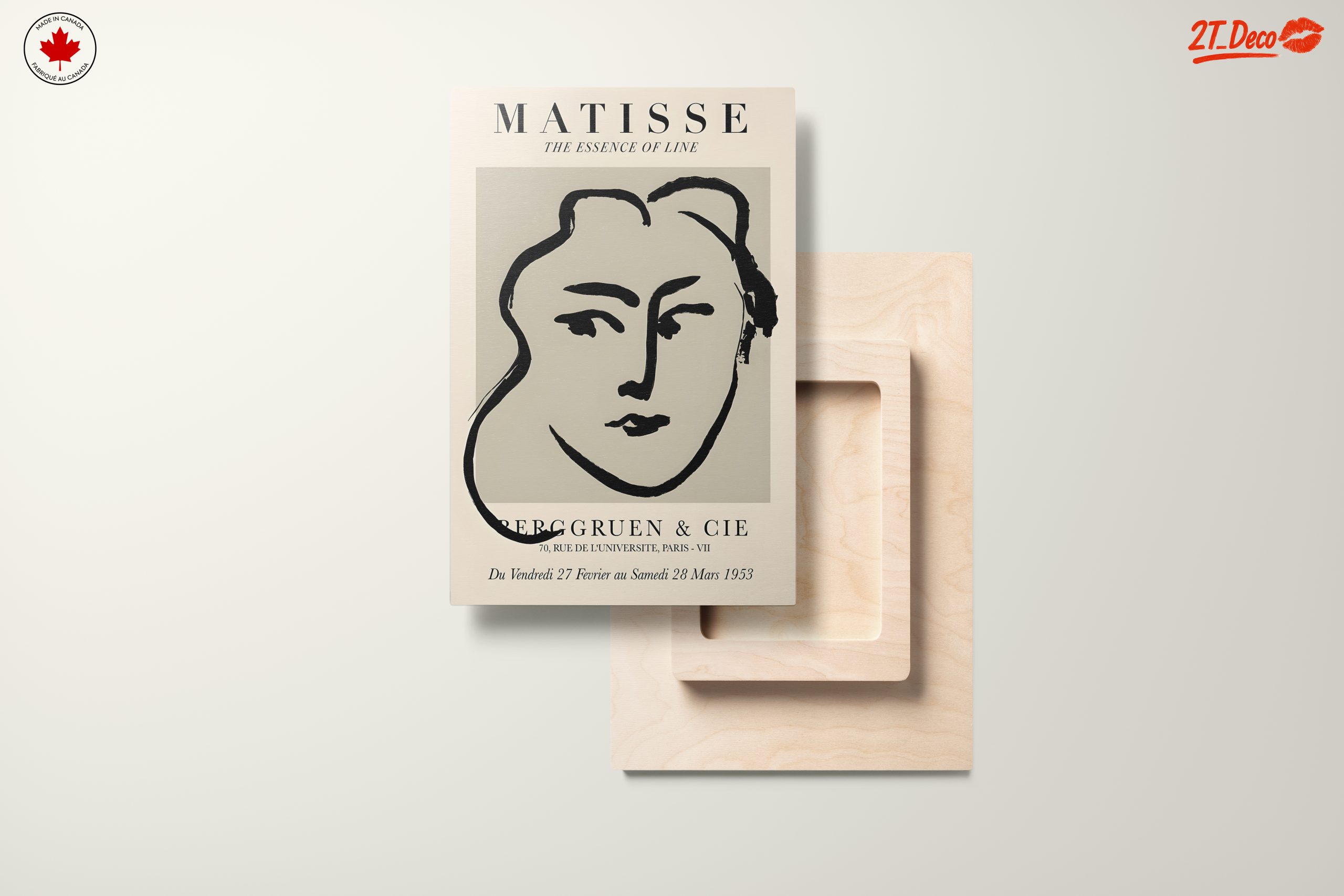 Modern Portrait Inspired by Matisse's Line Art - Image 11