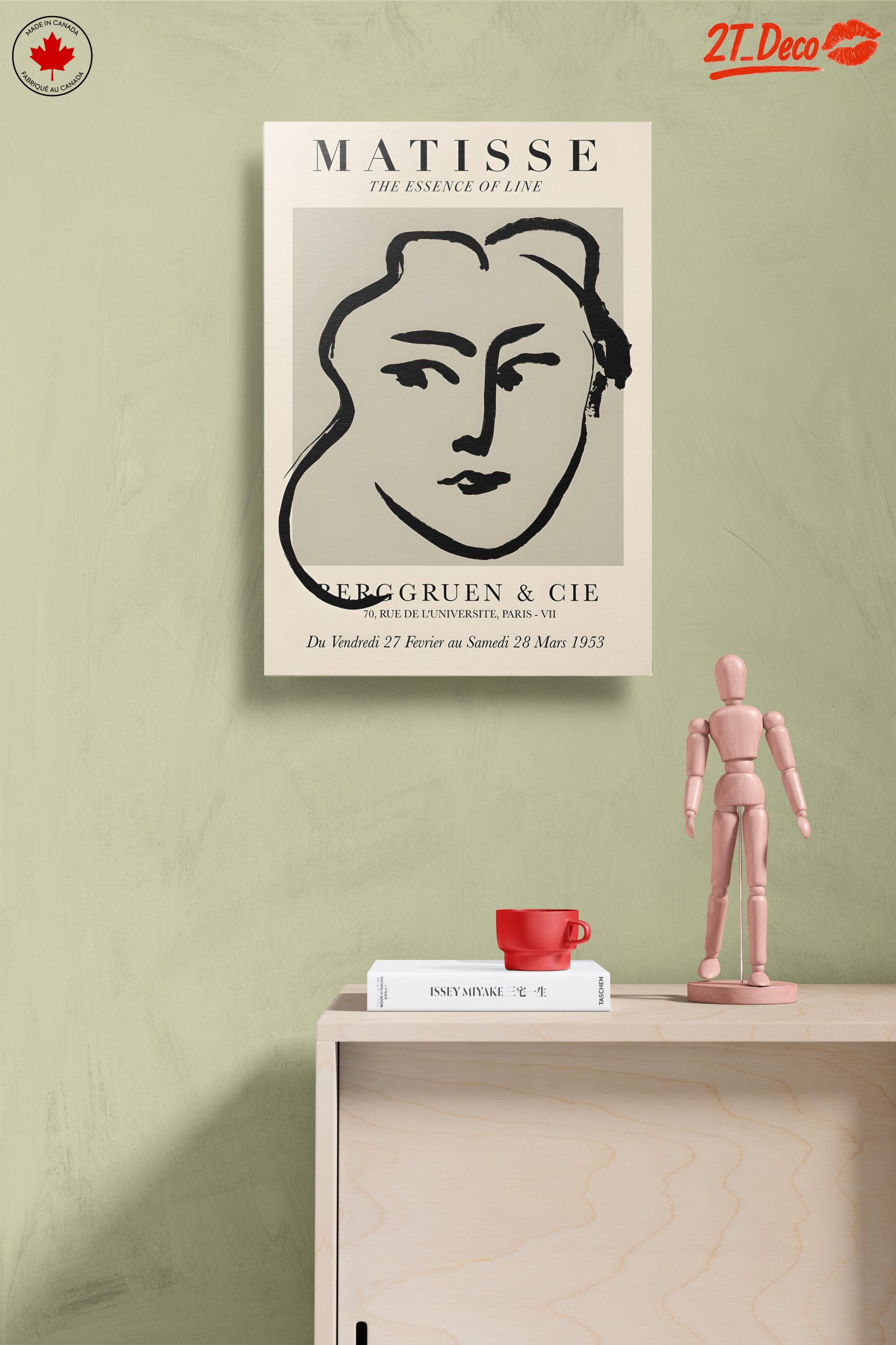 Modern Portrait Inspired by Matisse's Line Art - Image 14