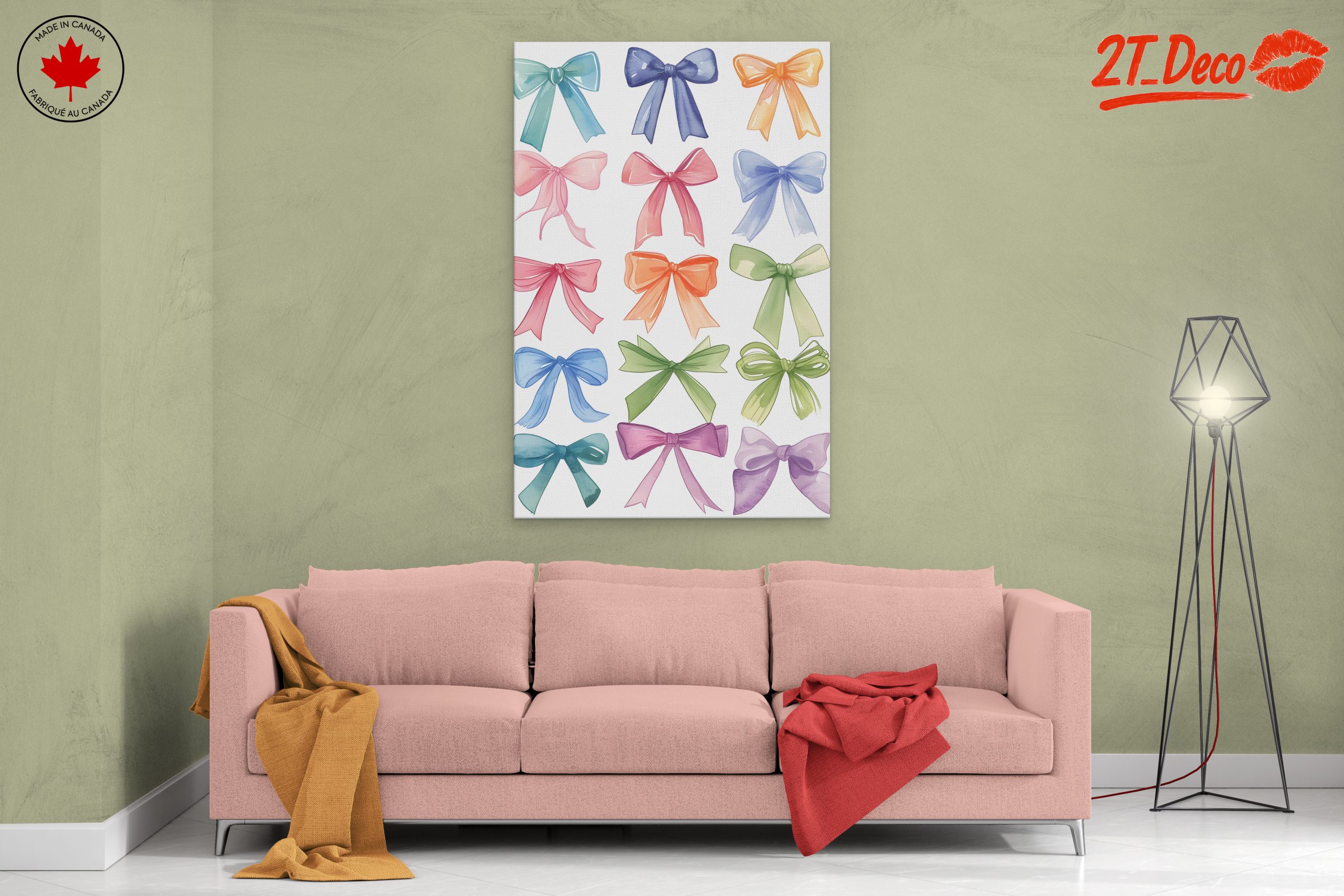 Colorful Decorative Ribbon Art for Home - Image 2