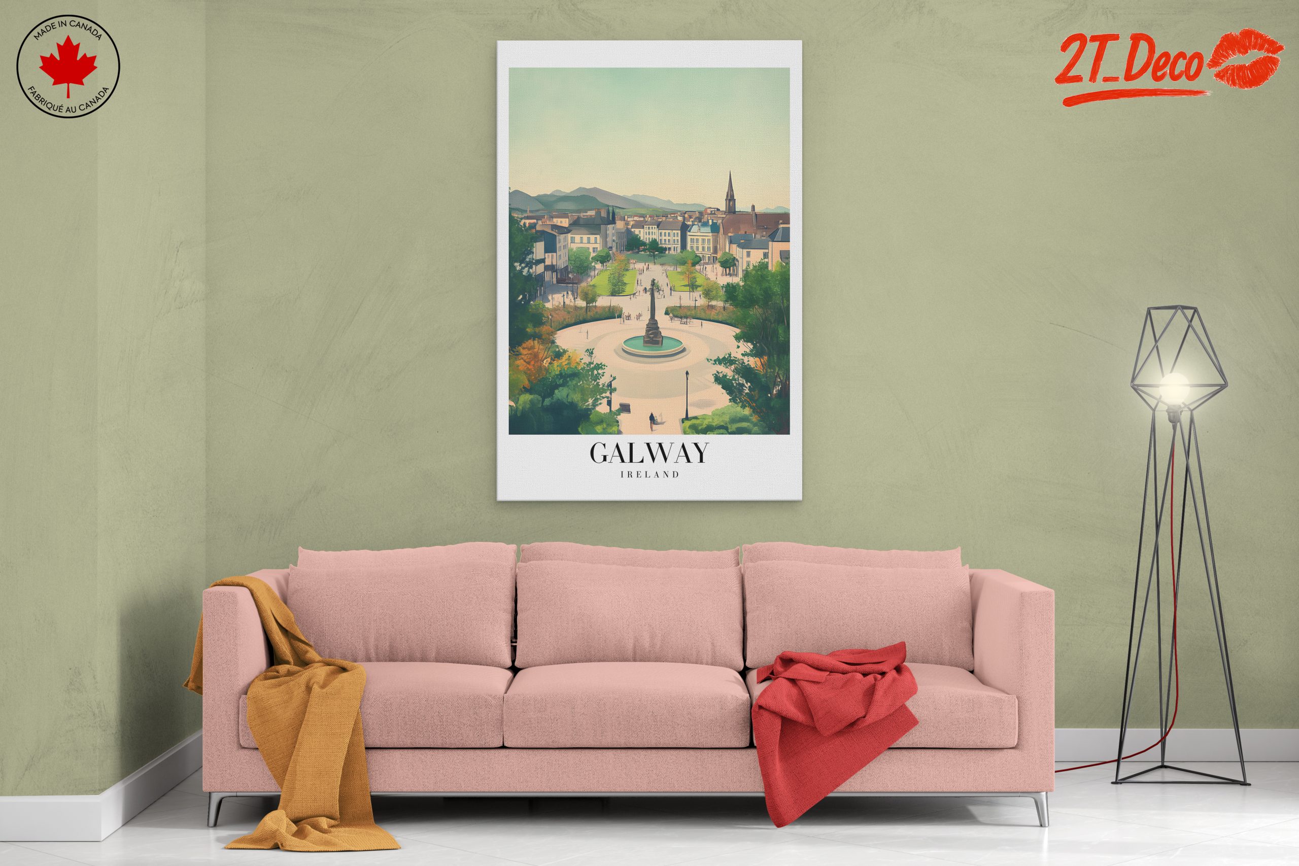 Stylized Illustration of Galway, Ireland - Image 2