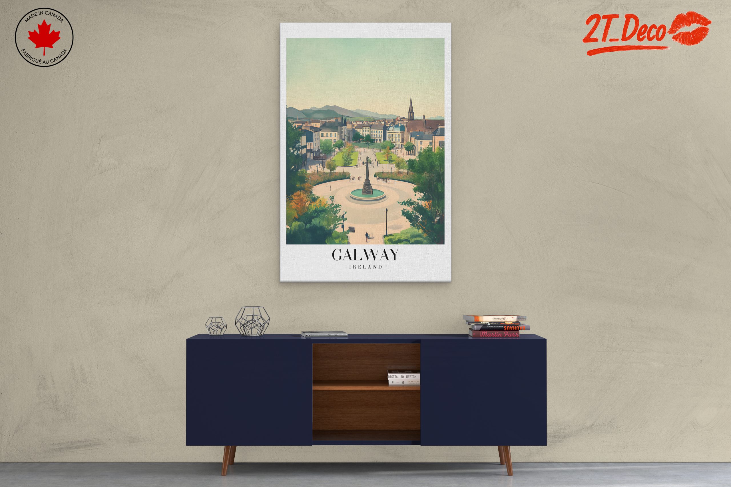 Stylized Illustration of Galway, Ireland - Image 3