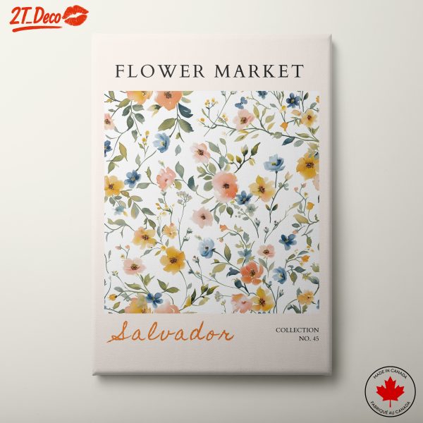 Flower Market Floral Art for Home Decor