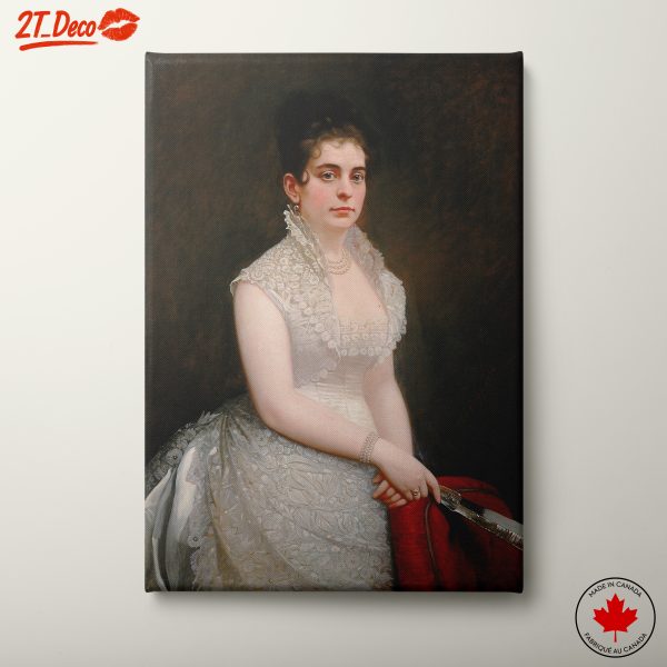 Elegant Portrait of a Woman in Victorian Style