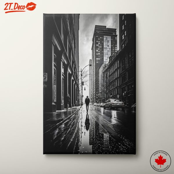 Haunting Urban Landscape in Monochrome