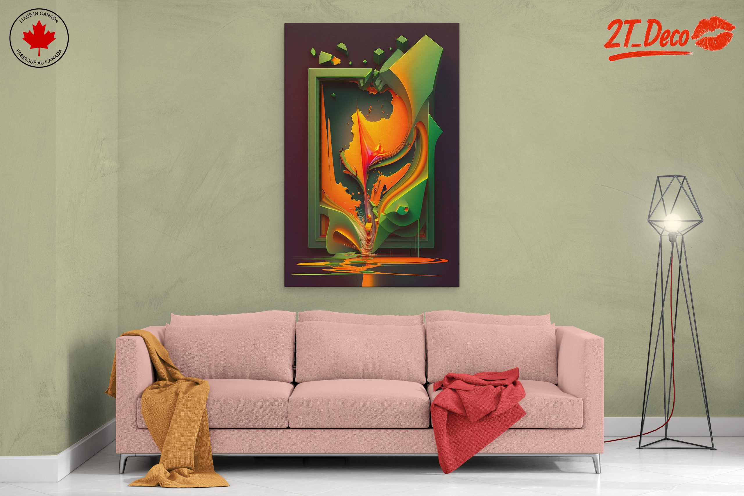 Vibrant Dynamic Abstract Artwork 2 - Image 2