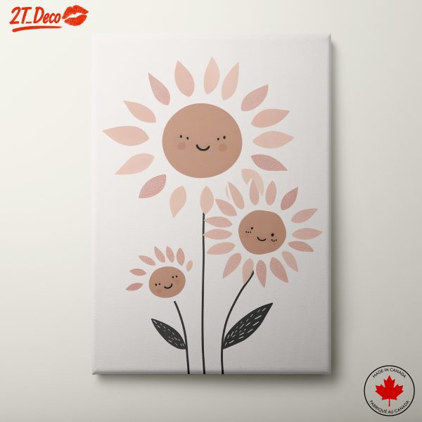 Cheerful Sunflower Illustration for Kids