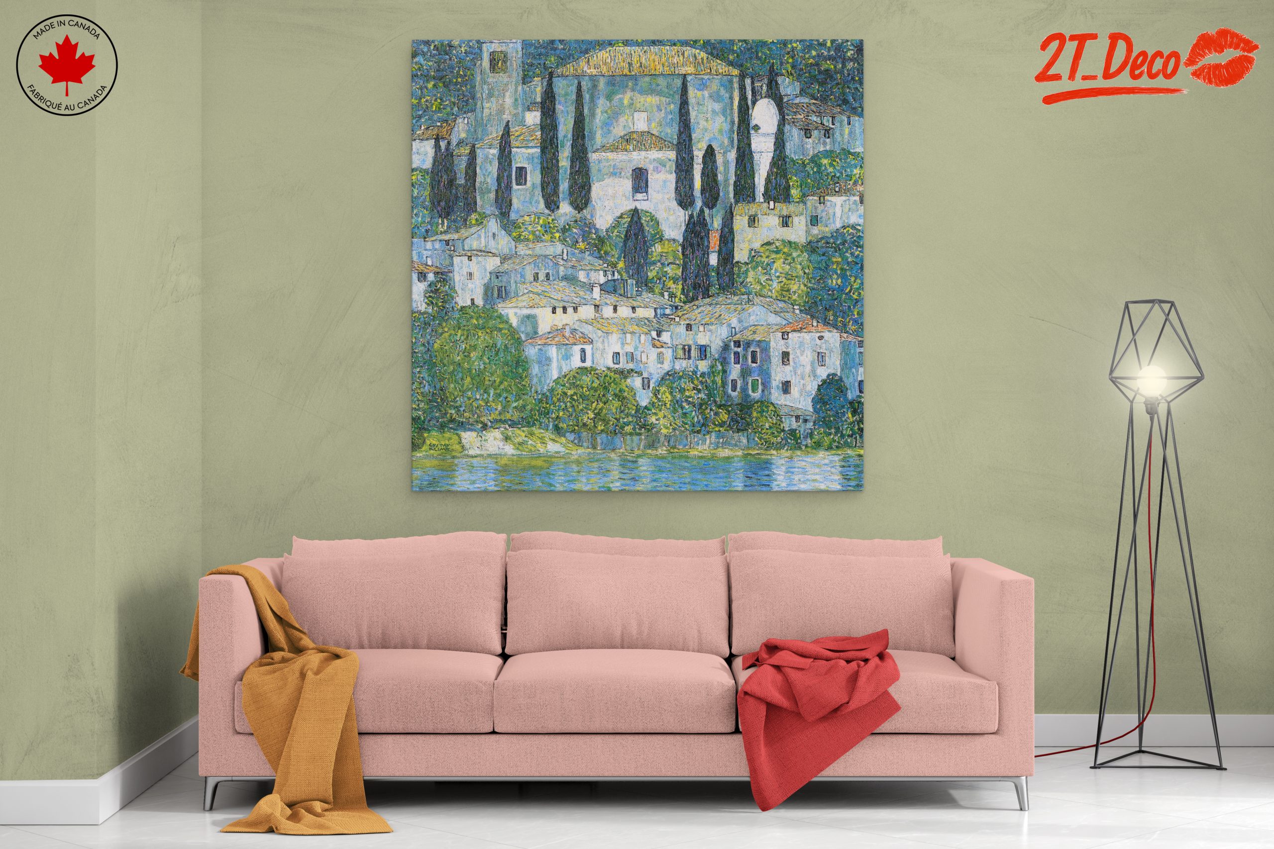 Serene Contemporary Architectural Landscape Art - Image 2