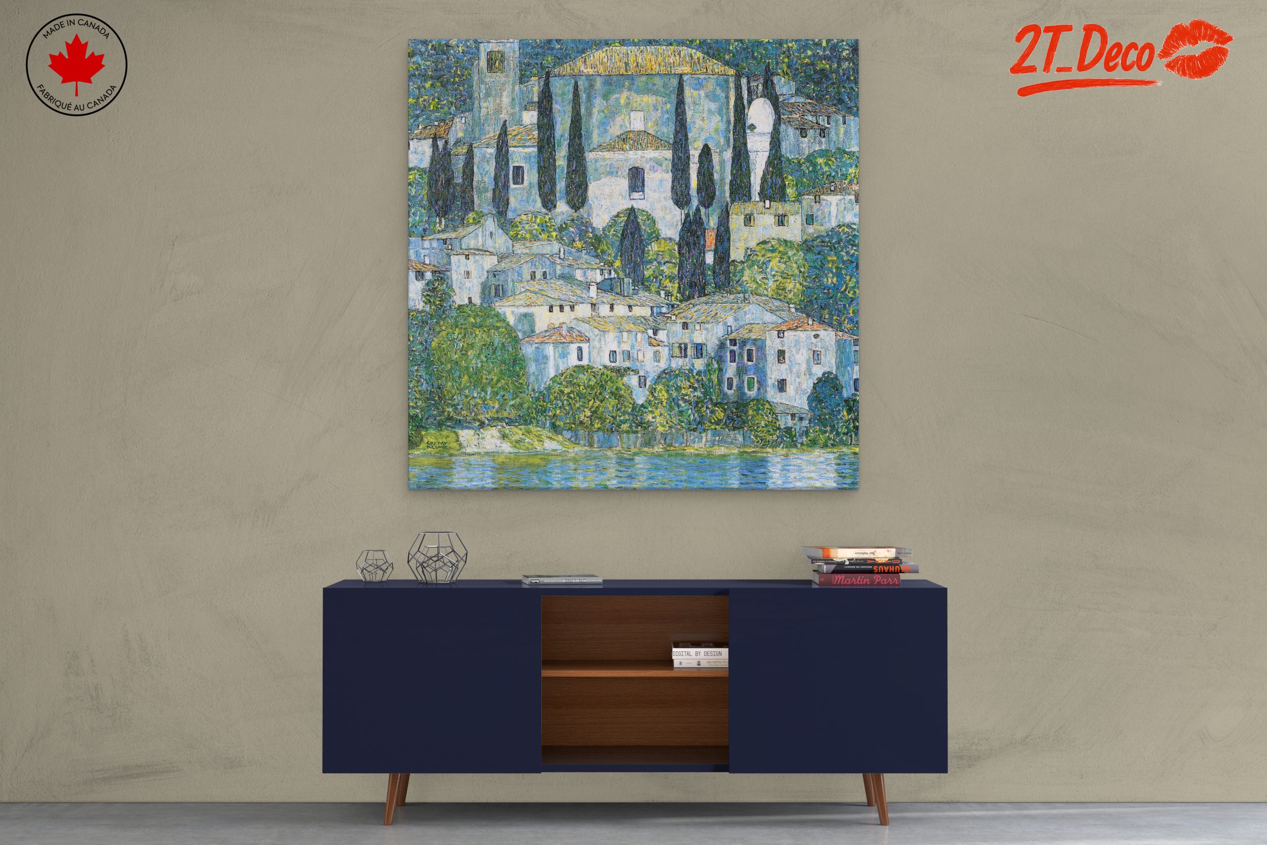 Serene Contemporary Architectural Landscape Art - Image 3