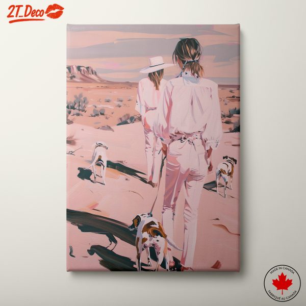 Desert Walk with Dogs and Figures
