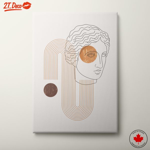 Stylized Contemporary Portrait with Abstract Elements