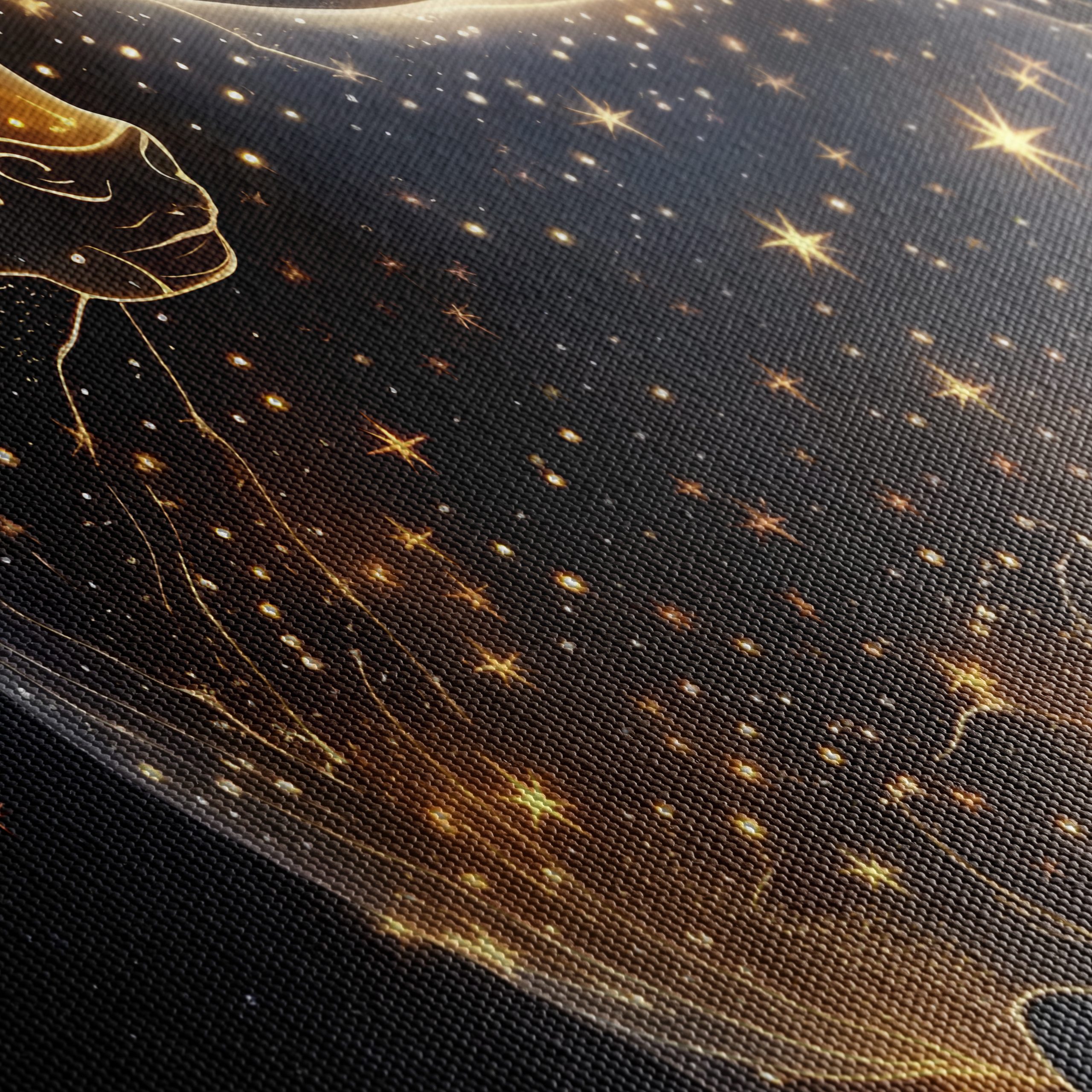 Taurus Zodiac Art with Stardust Design - Image 5