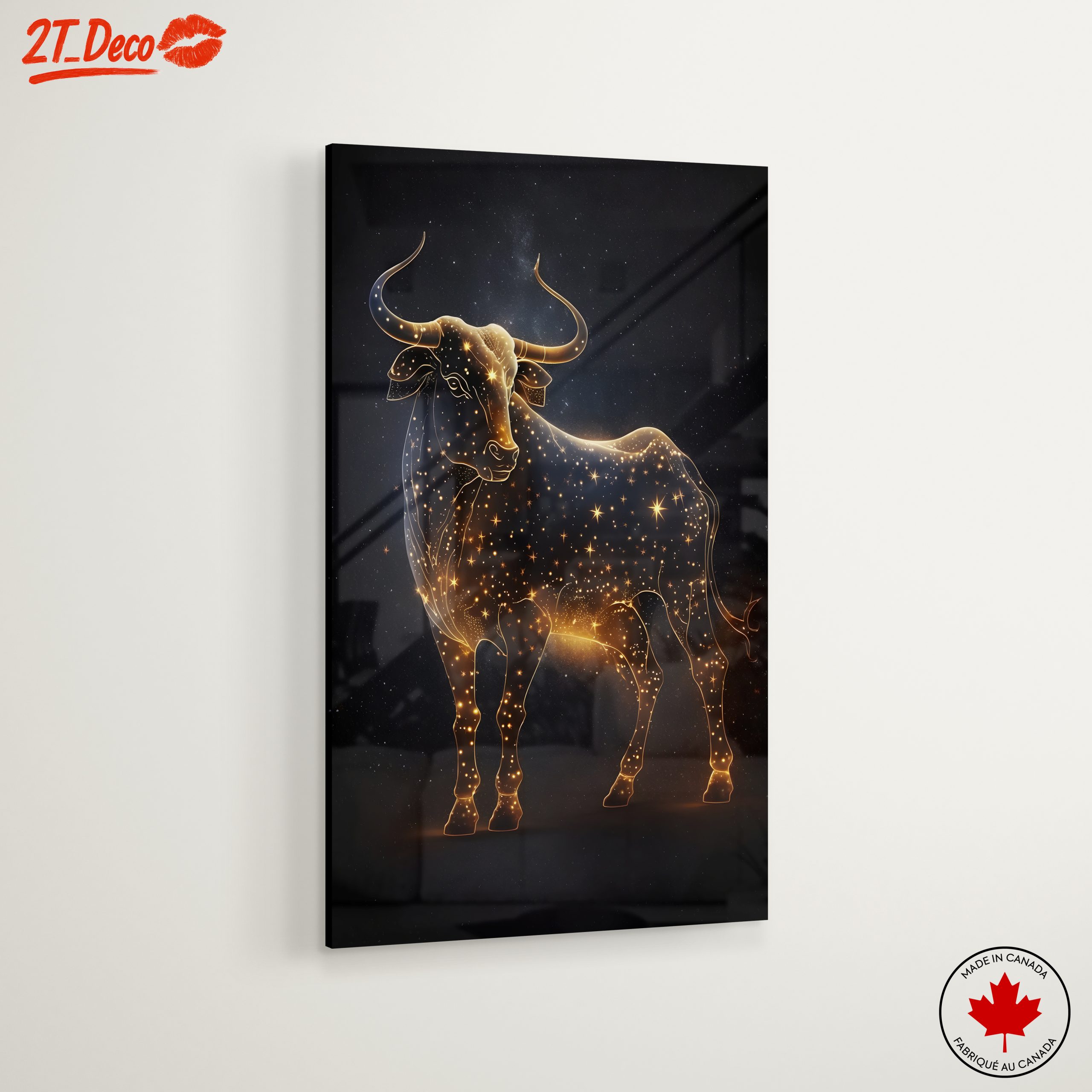 Taurus Zodiac Art with Stardust Design - Image 6