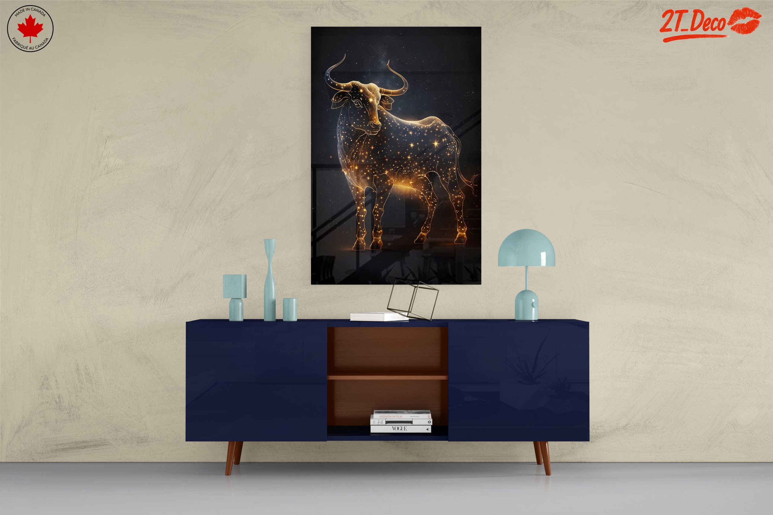 Taurus Zodiac Art with Stardust Design - Image 8