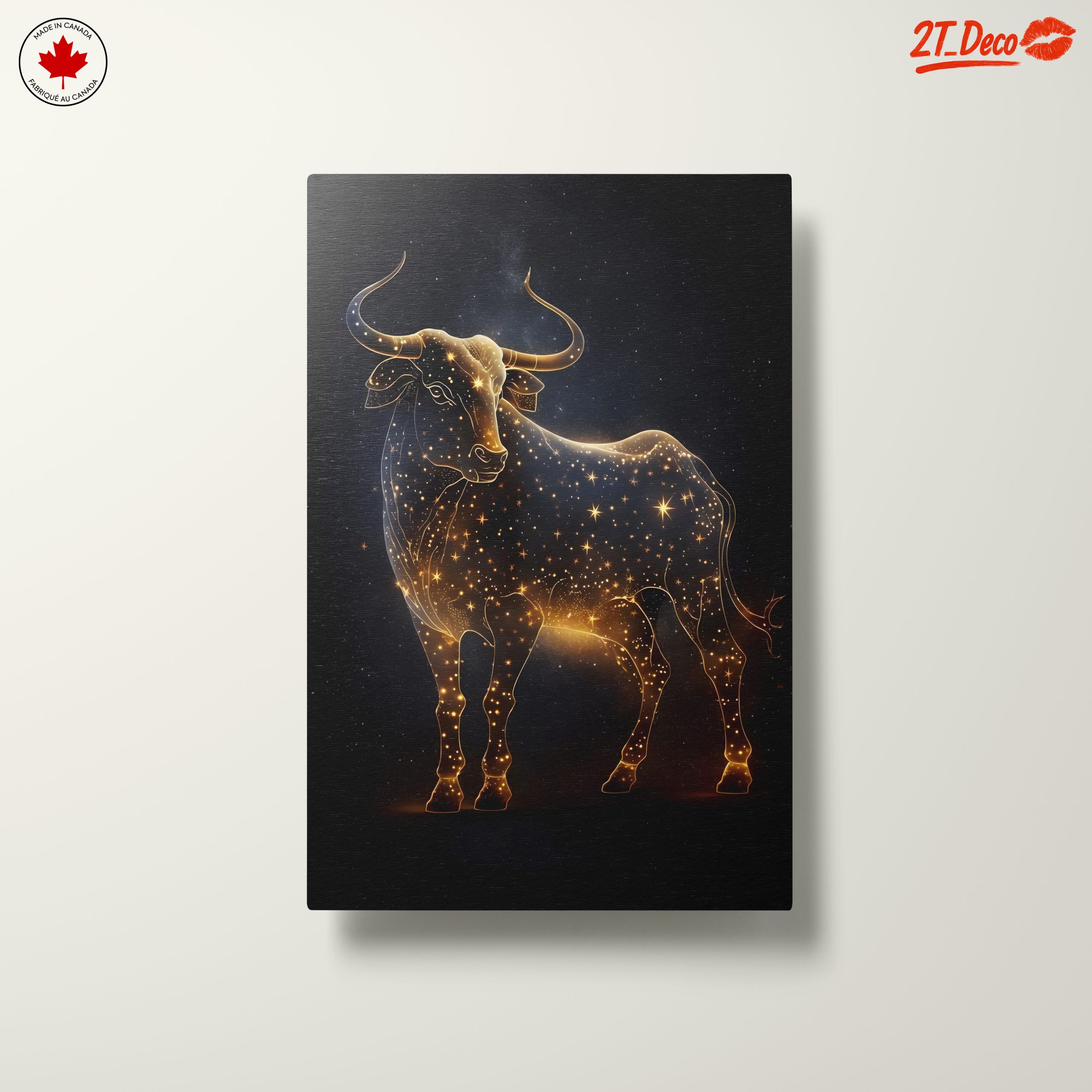 Taurus Zodiac Art with Stardust Design - Image 10