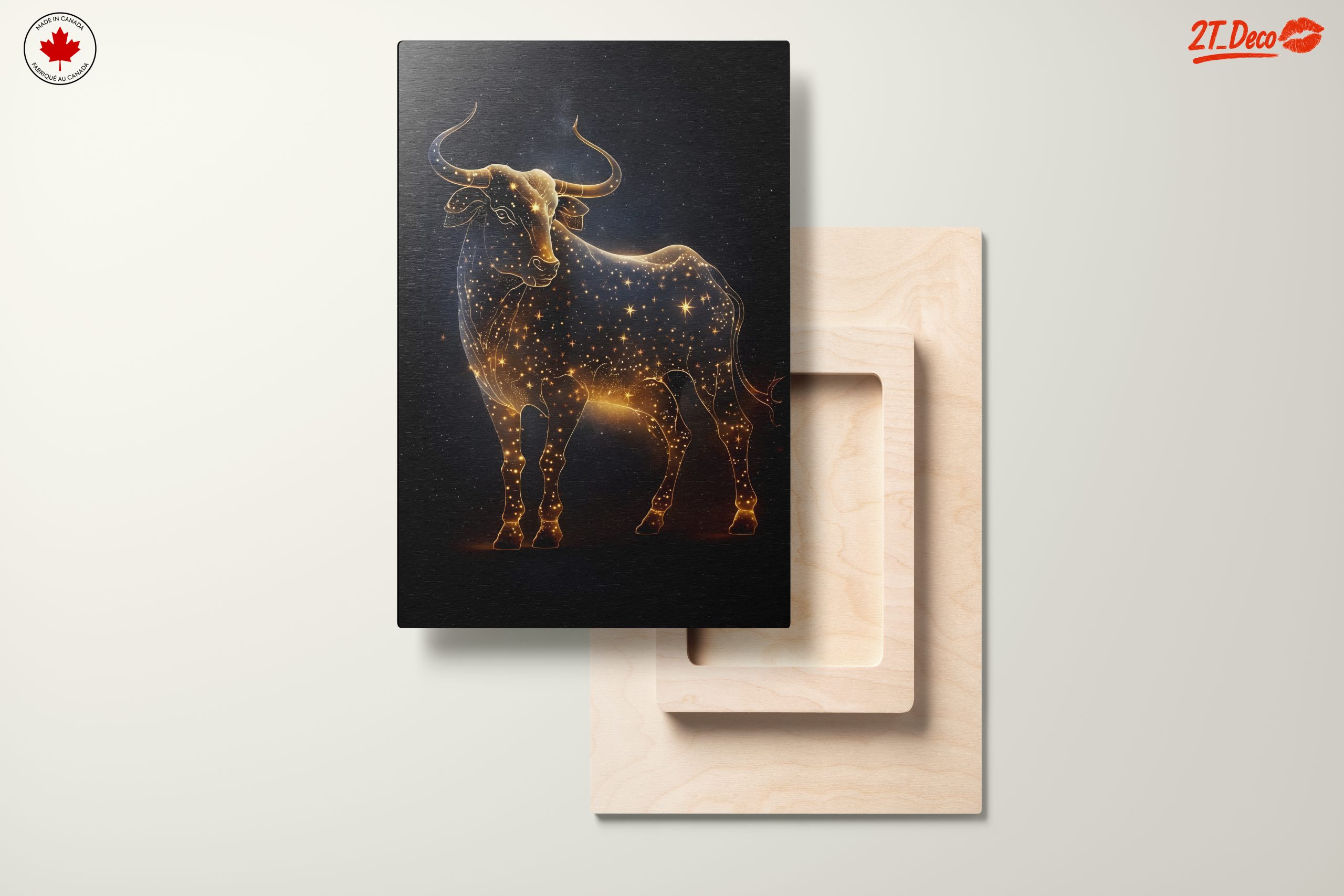 Taurus Zodiac Art with Stardust Design - Image 11